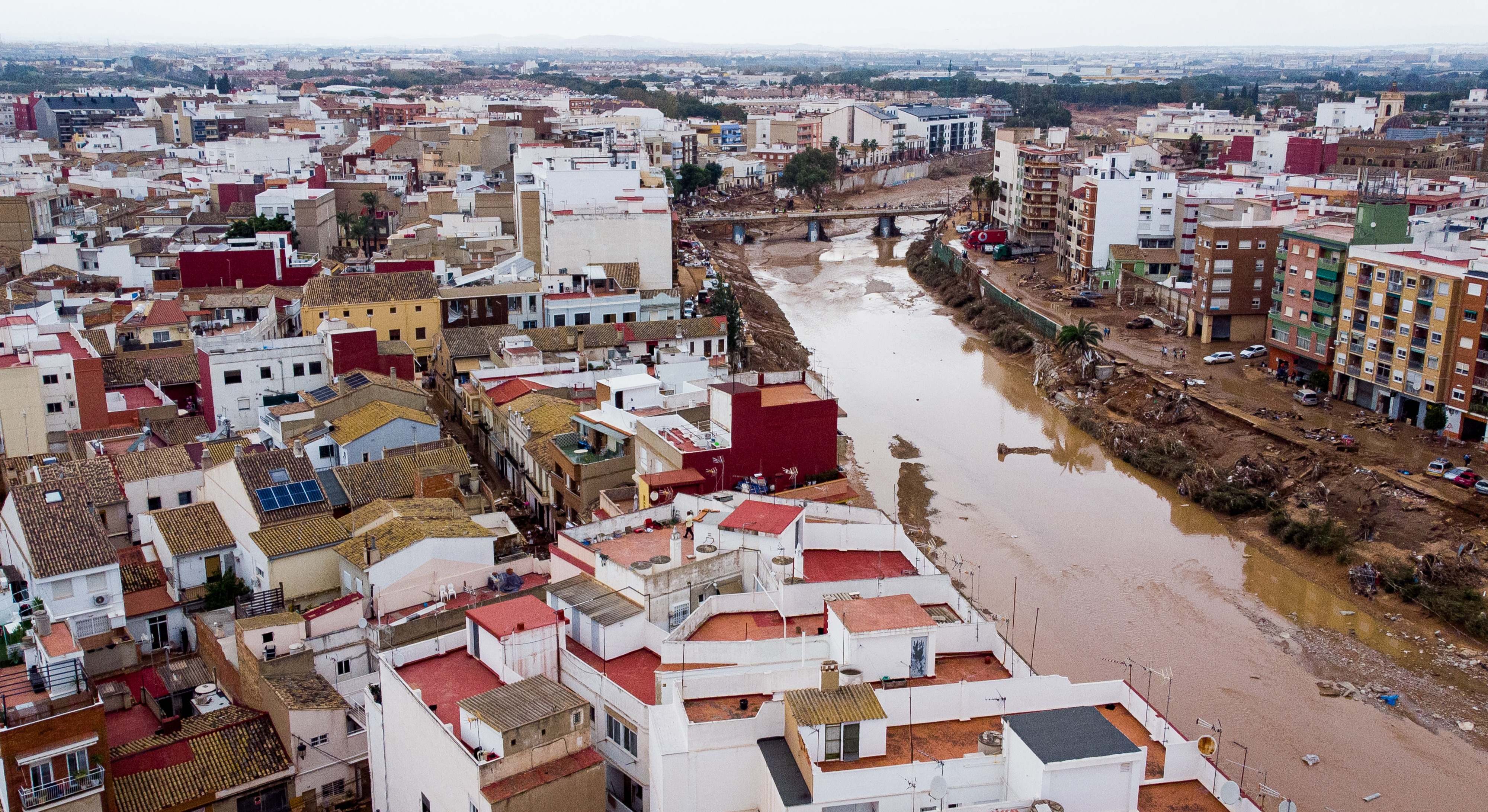 Vista aérea de la localidad de Paiporta.