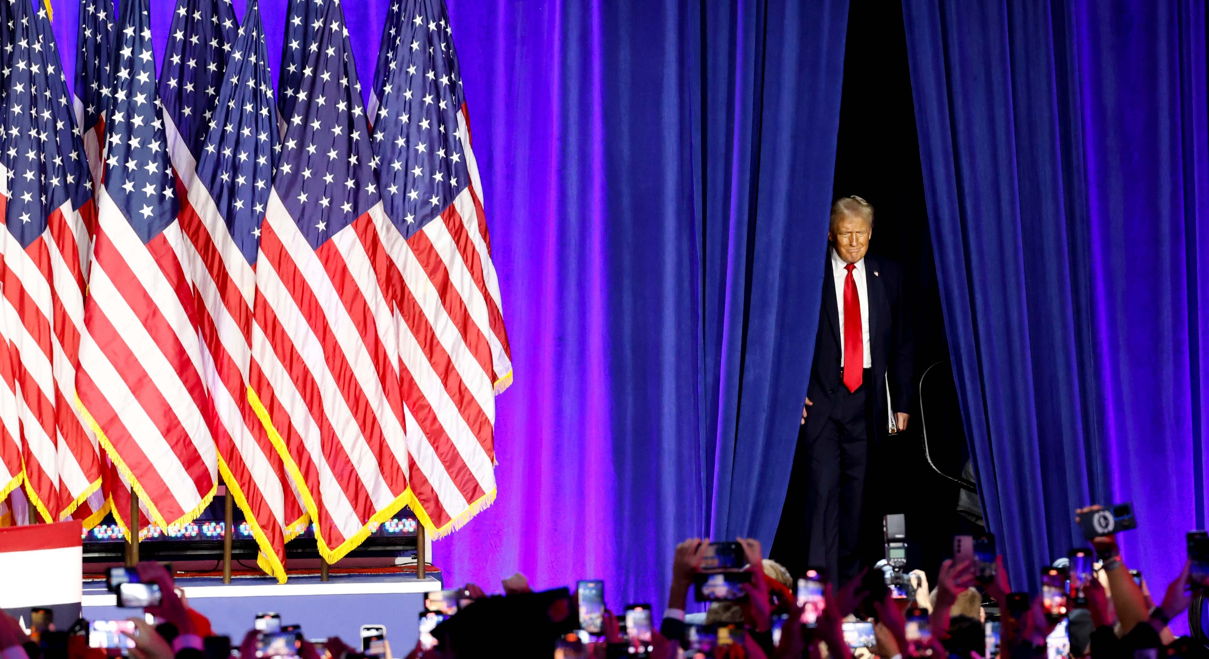 Donald Trump durante la convención republicana (Bloomberg)