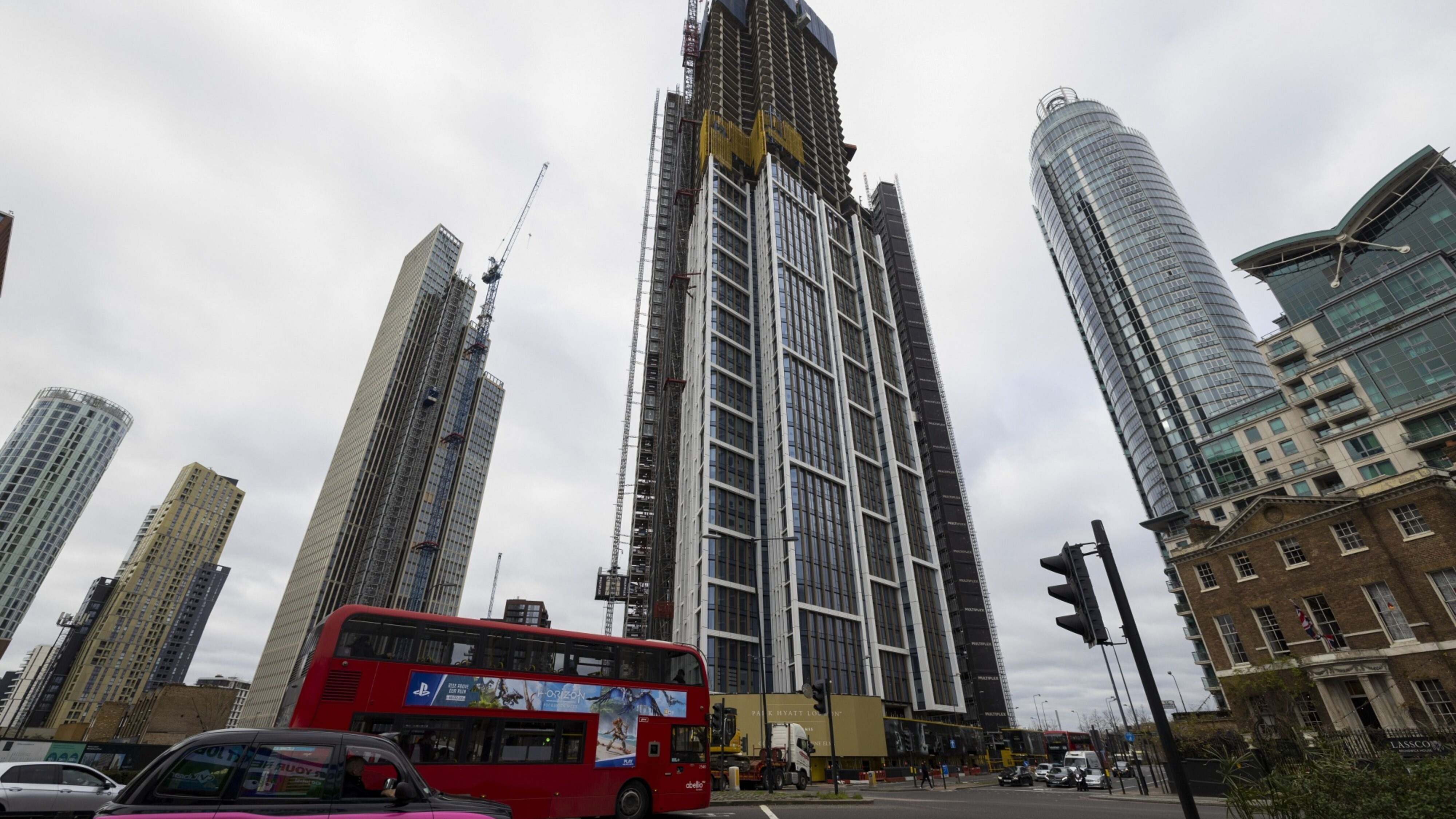 Edificios en construcción en Londres