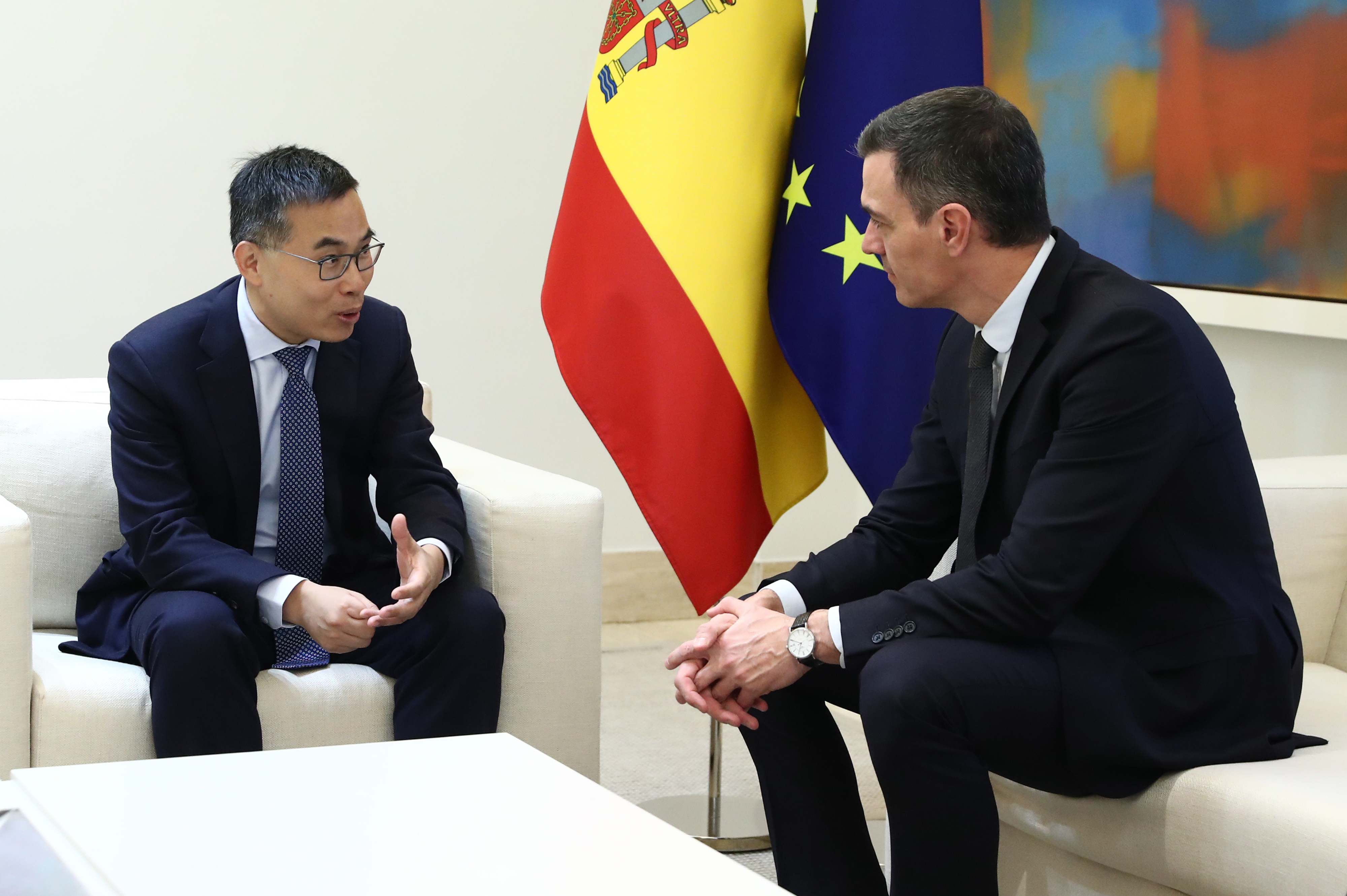 Pedro Sánchez recibe al presidente de Envision