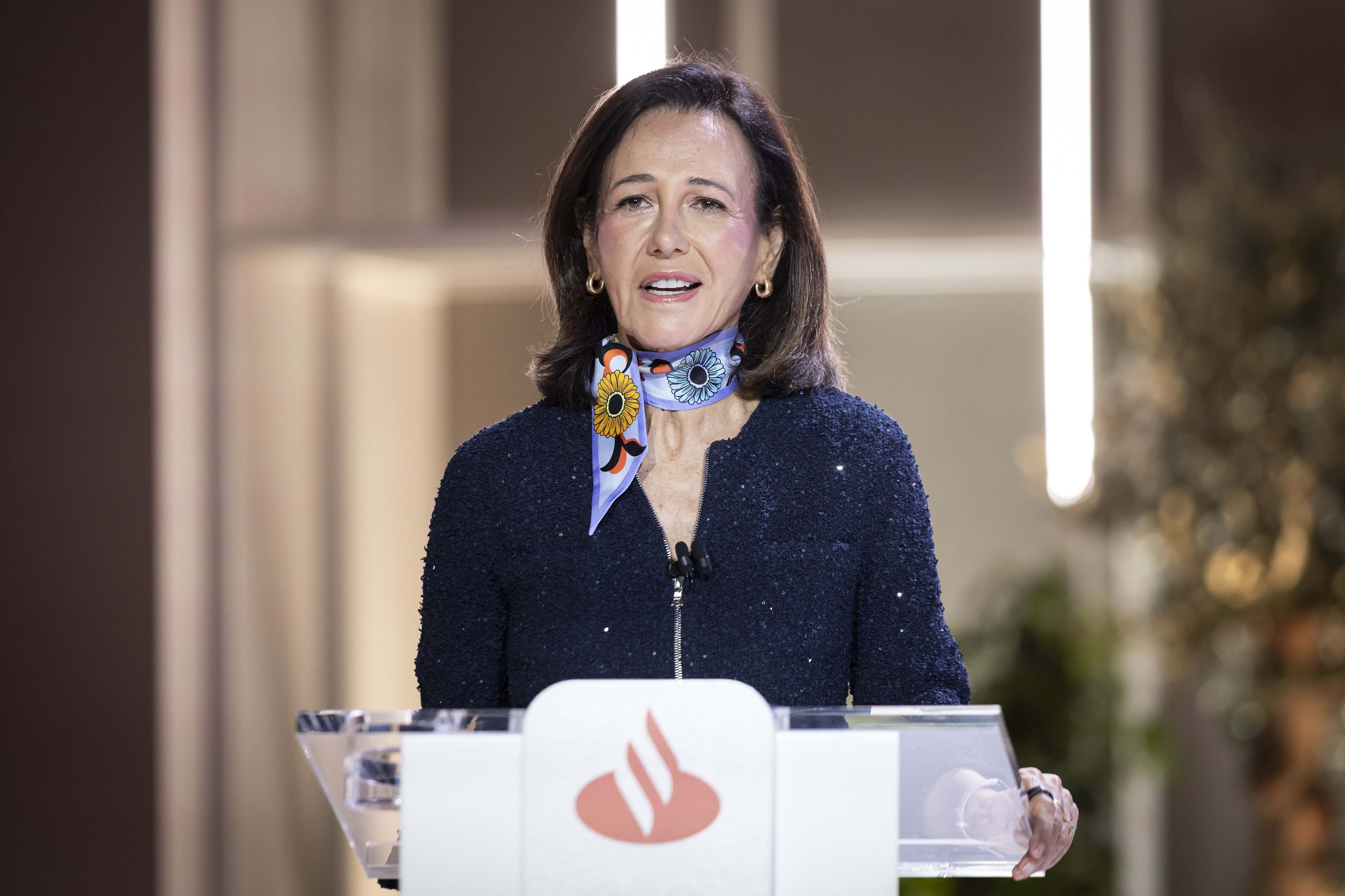 La presidenta de Banco Santander, Ana Botín
