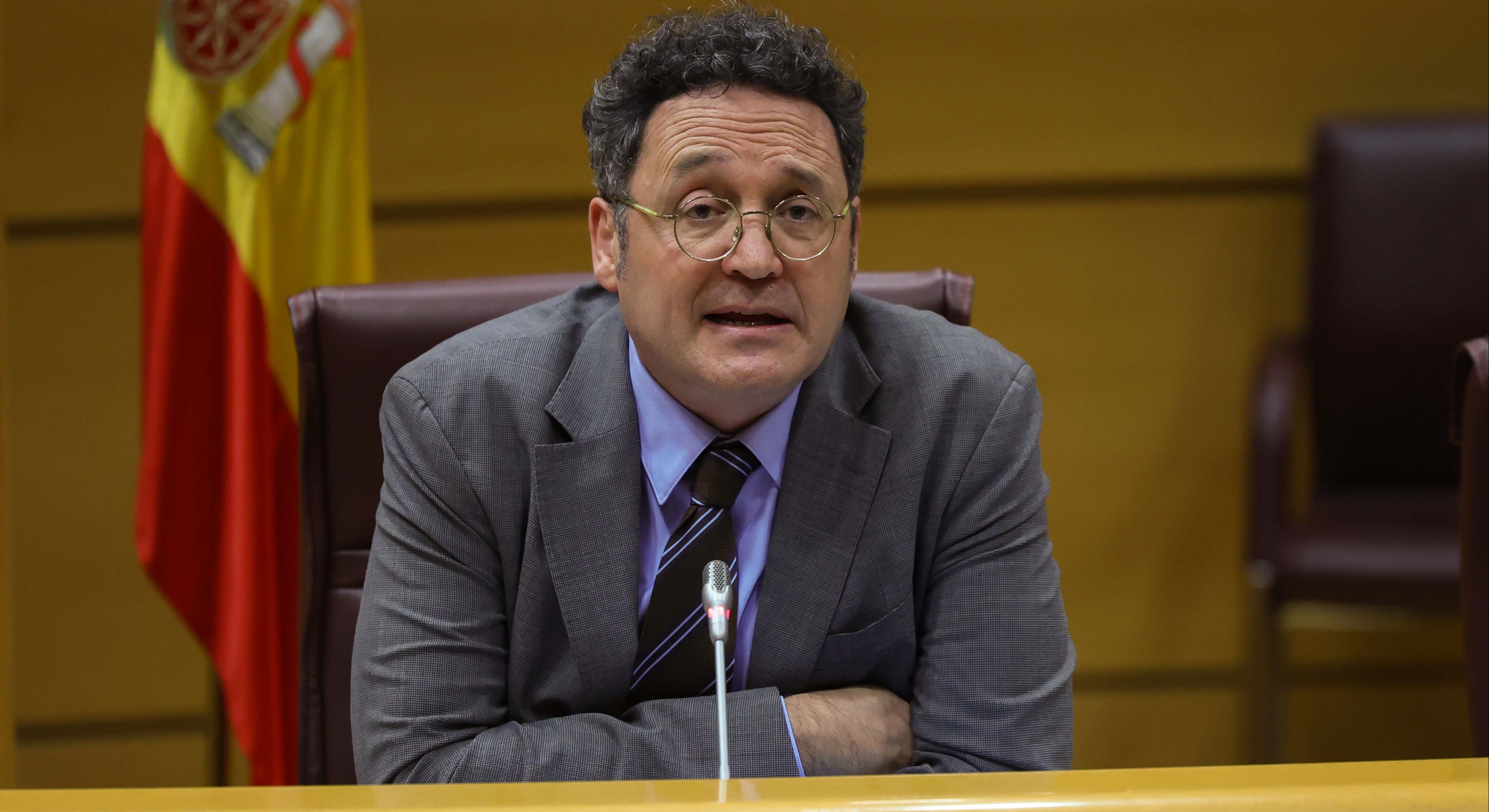 El fiscal general del Estado, Álvaro García Ortiz, durante su comparecencia en el Senado
