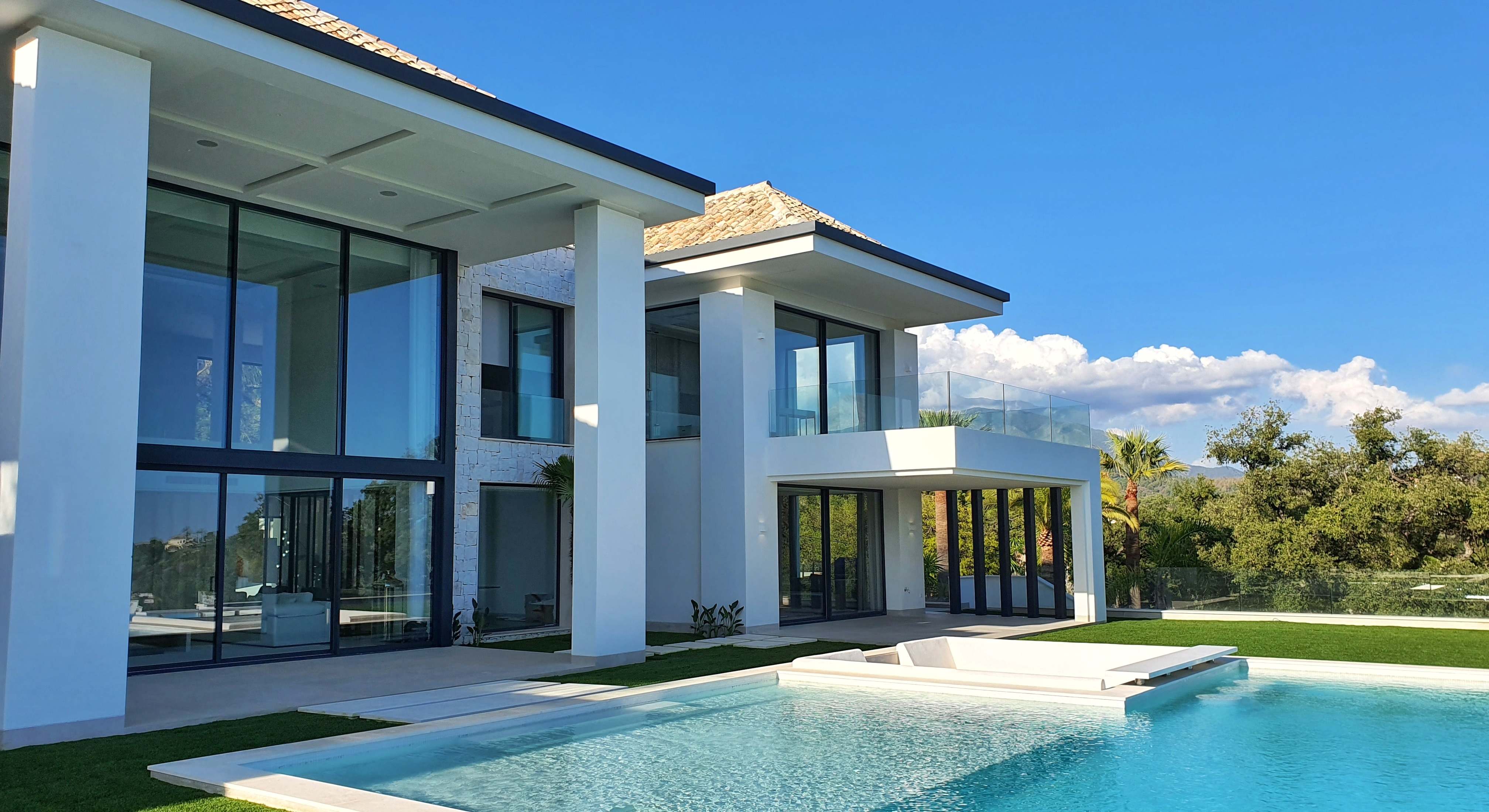 Vista de una vivienda de lujo