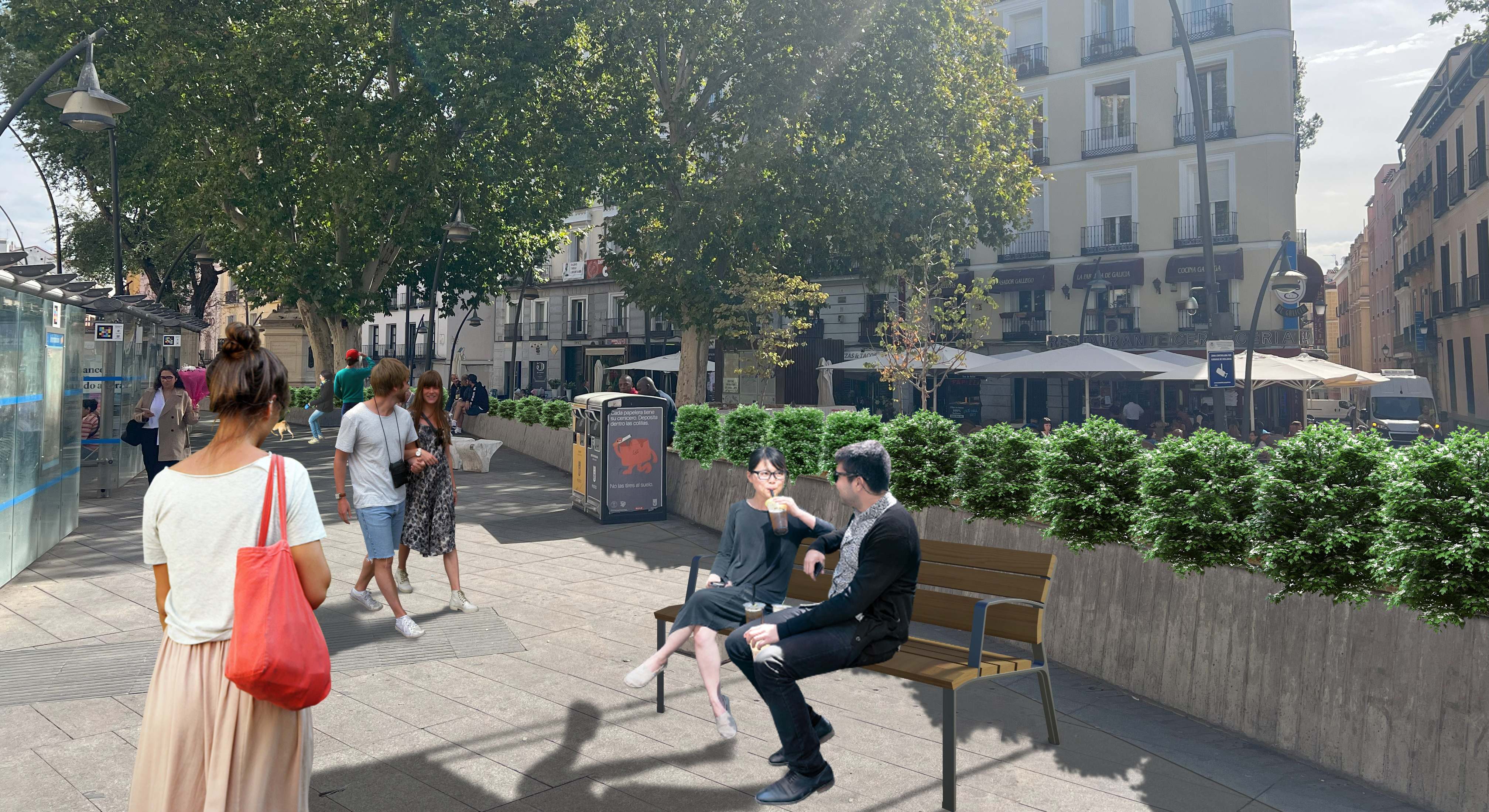 Remodelación de la plaza de Tirso de Molina