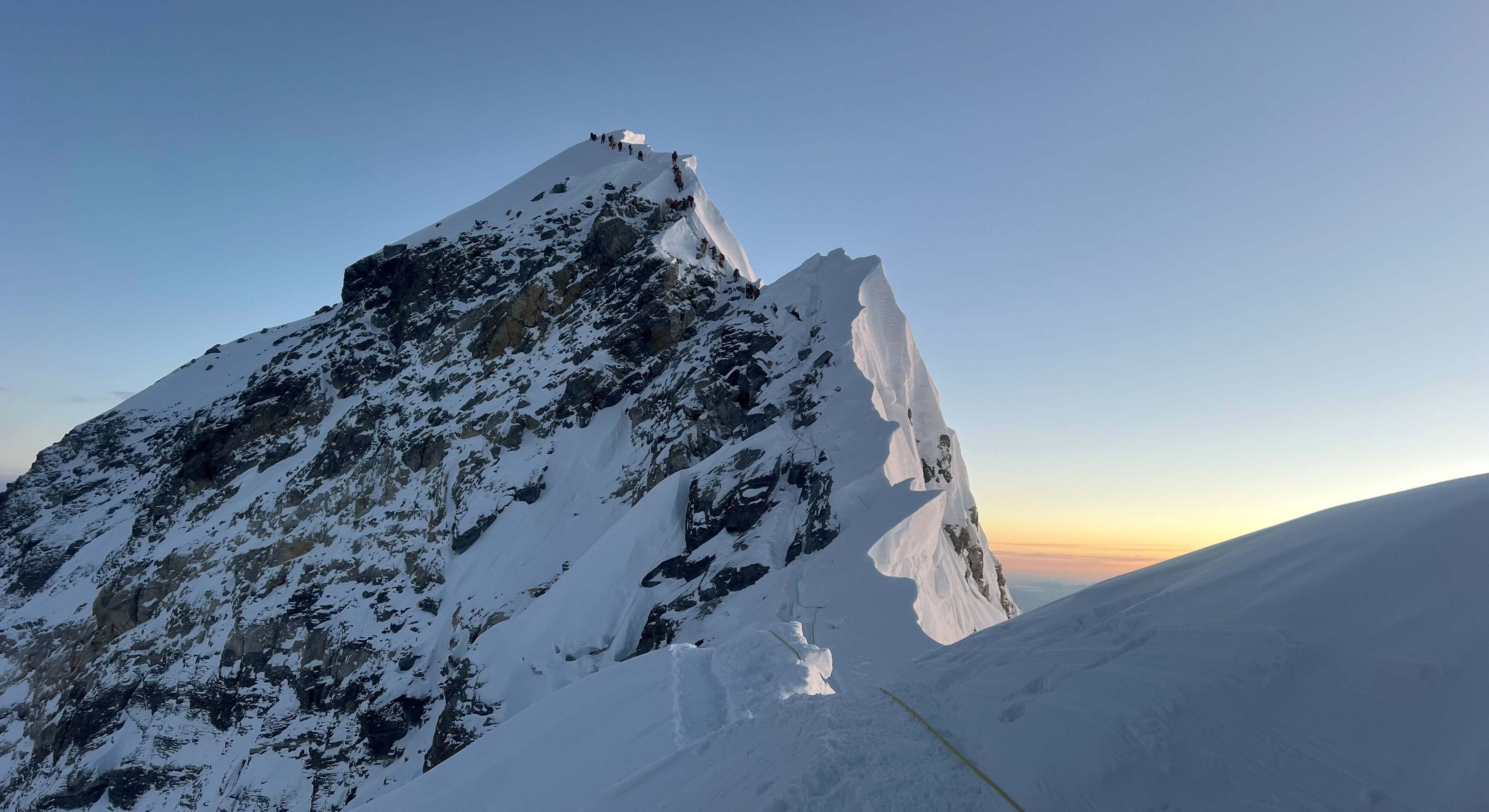 Imagen aérea del Monte Everest.
