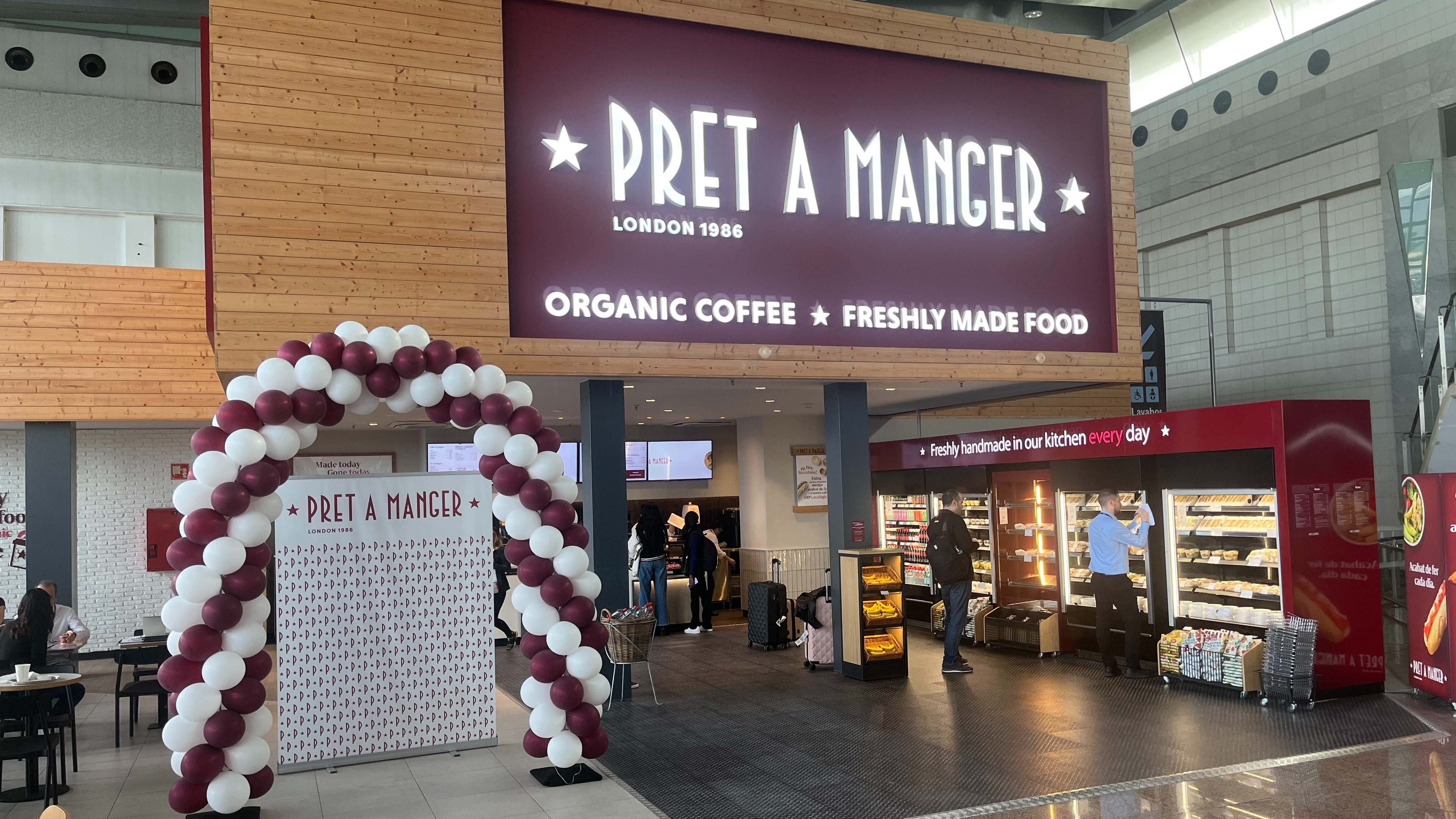 El primer Pret A Manger de la península ha abierto en el aeropuerto de Barcelona.
