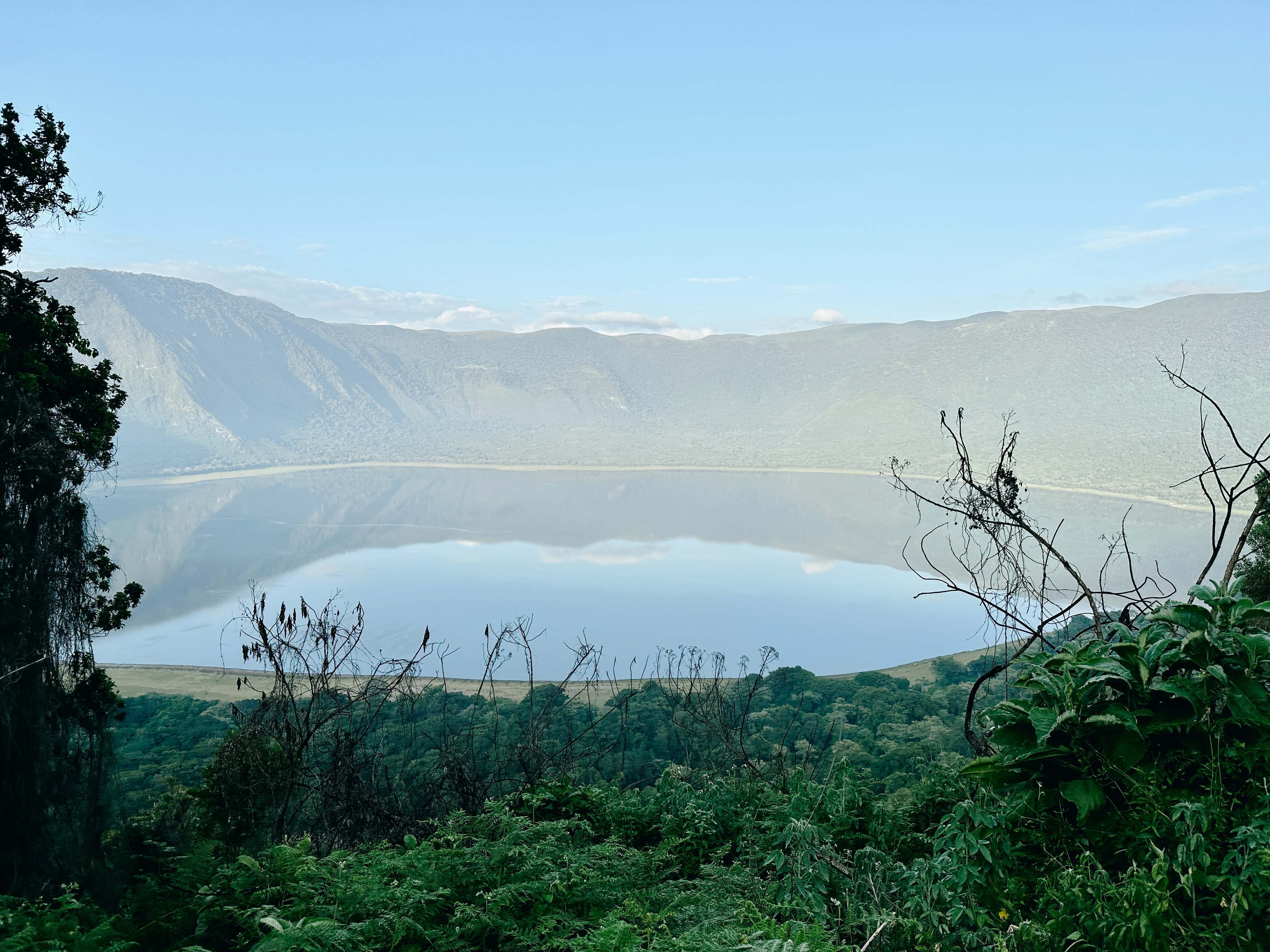 Imagen aérea de Ngorongoro.