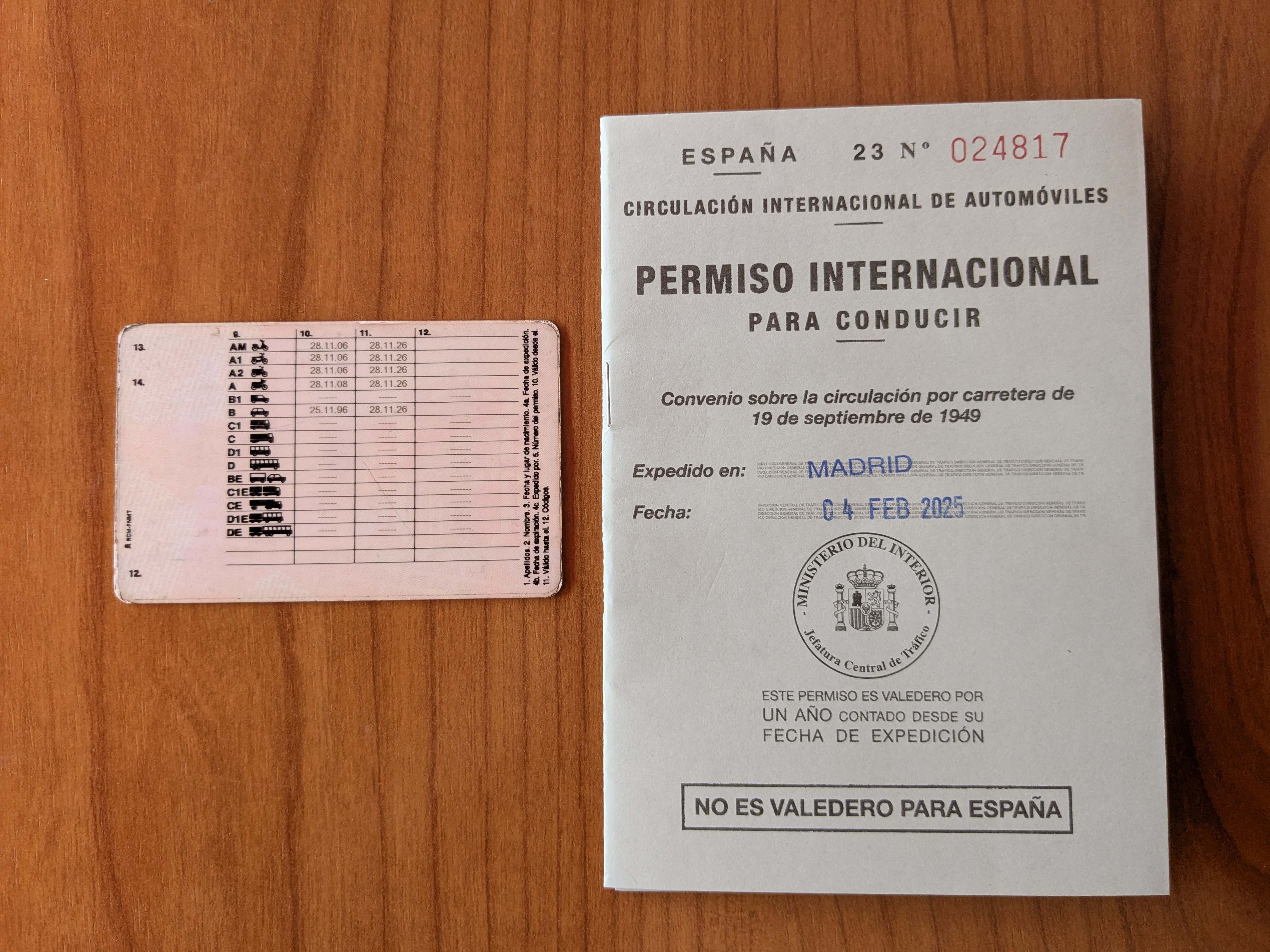 Carné de conducir internacional
