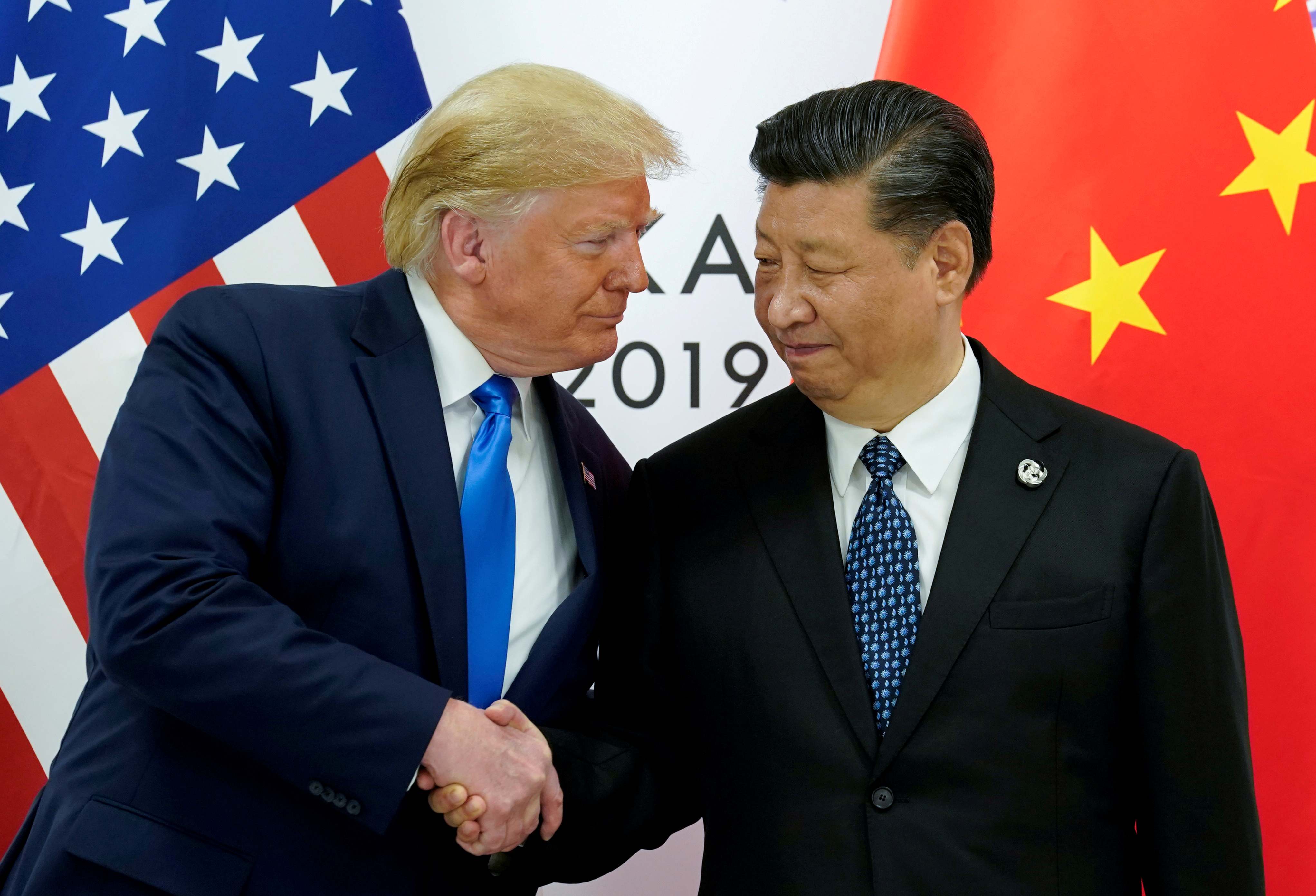El presidente de Estados Unidos, Donald Trump, junto al presidente de China, Xi Jinping