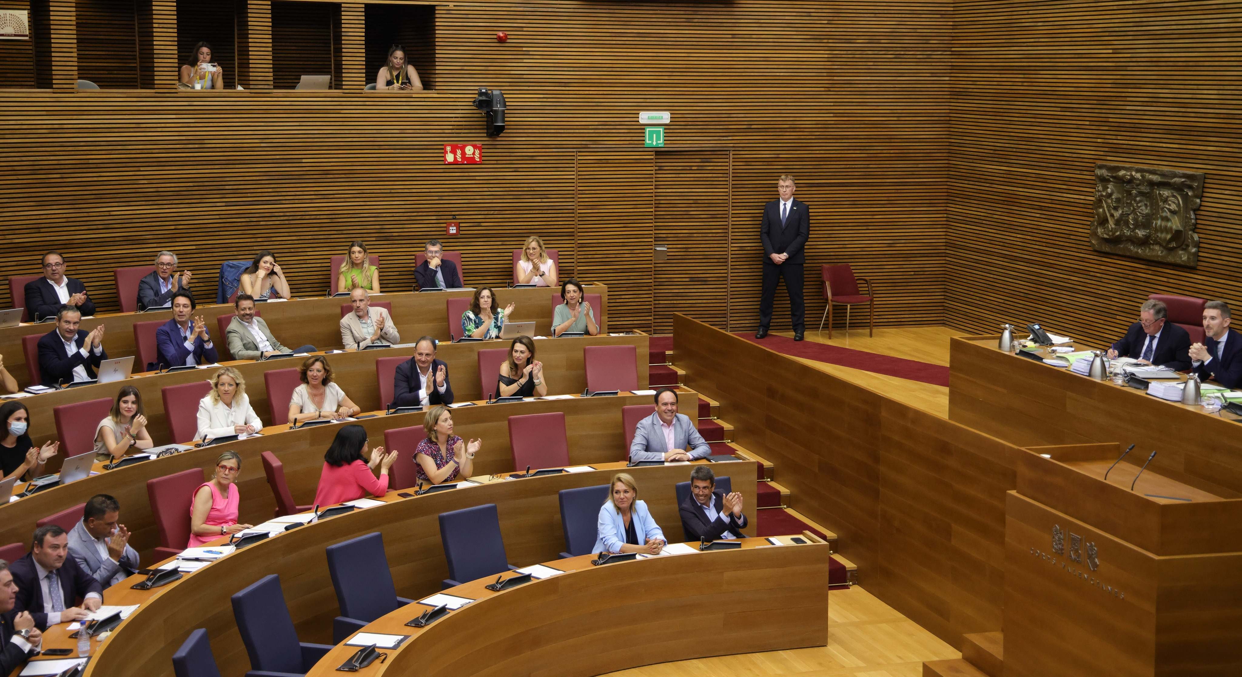 Una sesión del Pleno de Les Corts.
