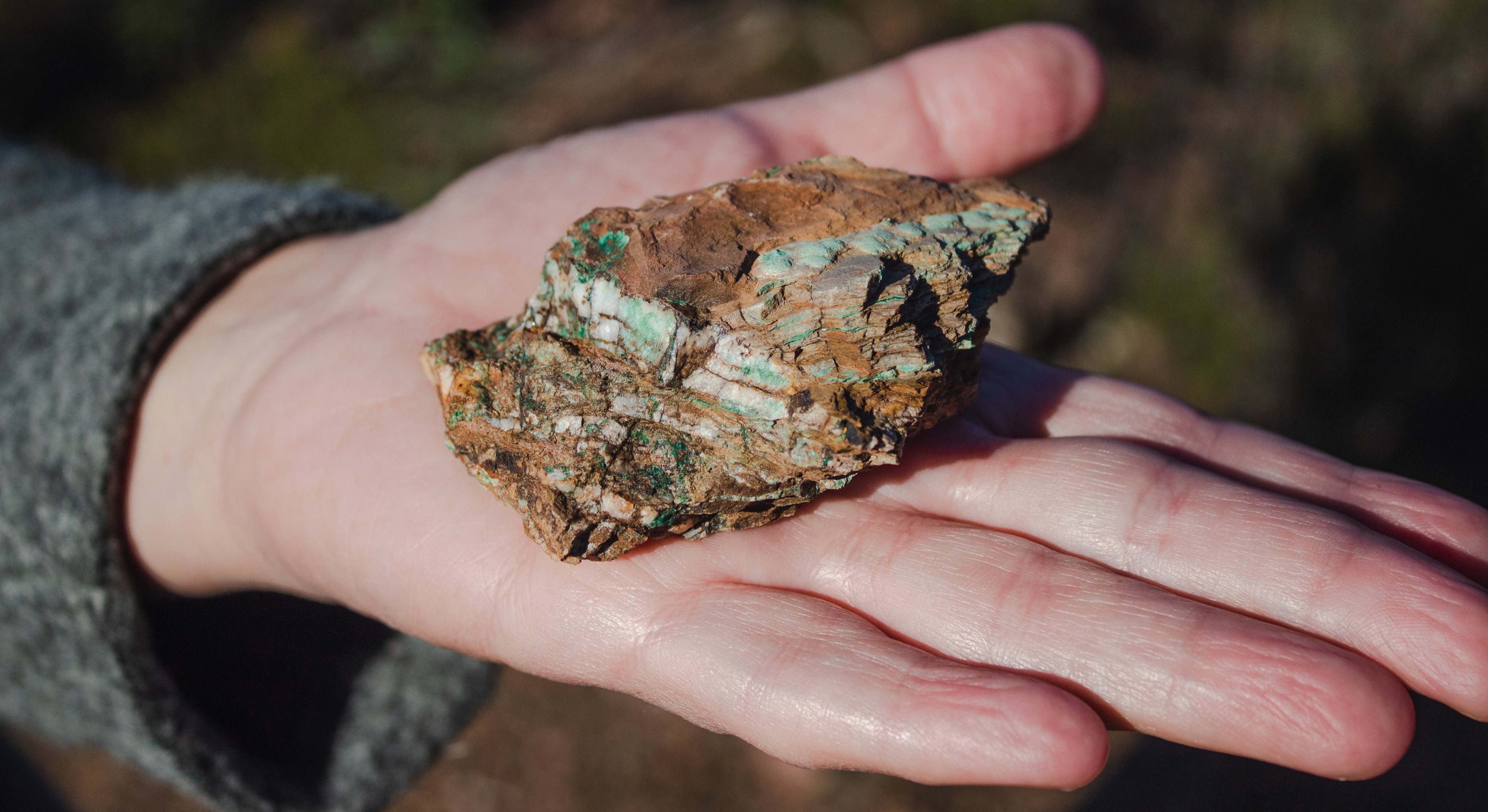 Una muestra de mineral de una exploración.