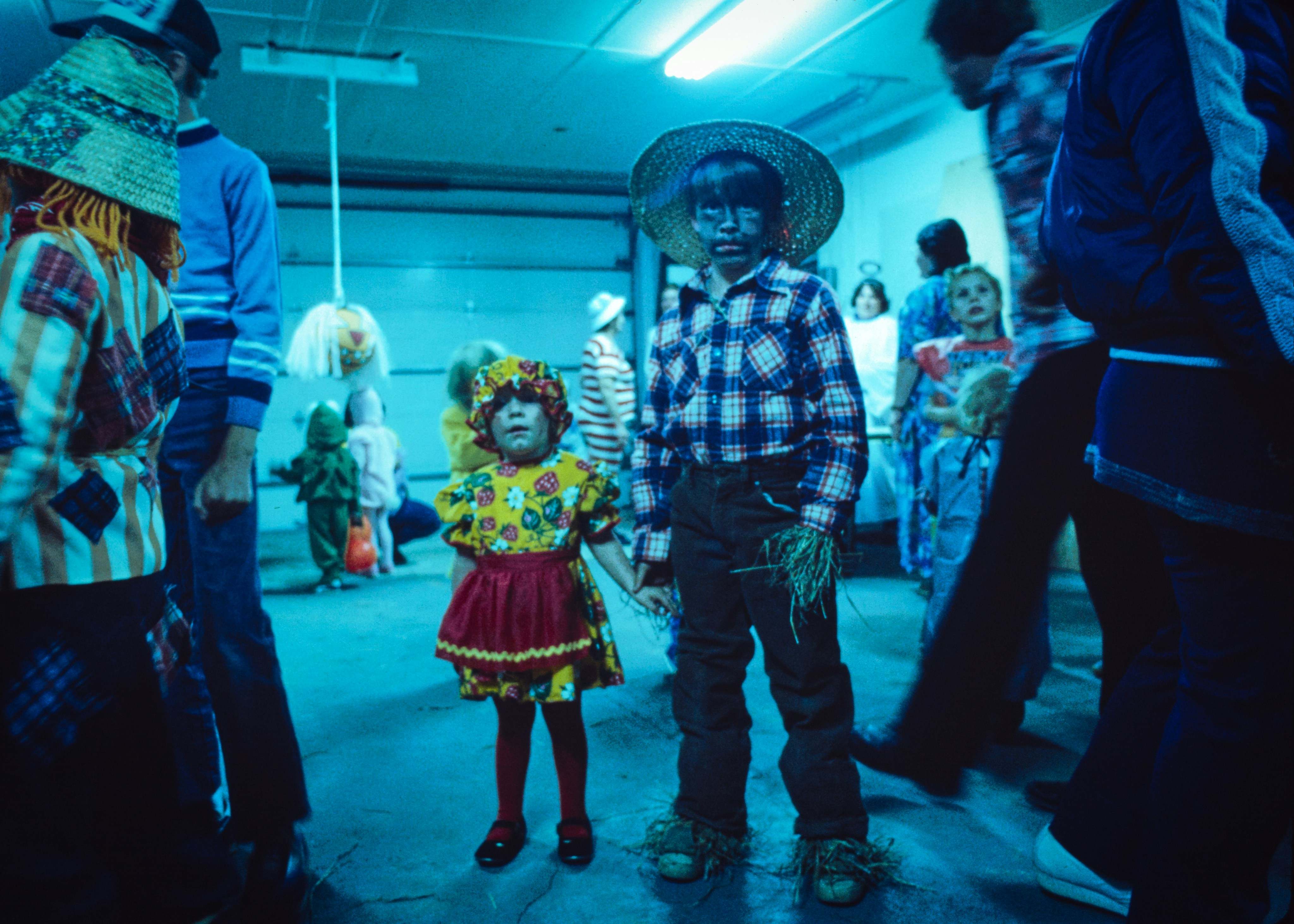 Niños disfrazados en Halloween