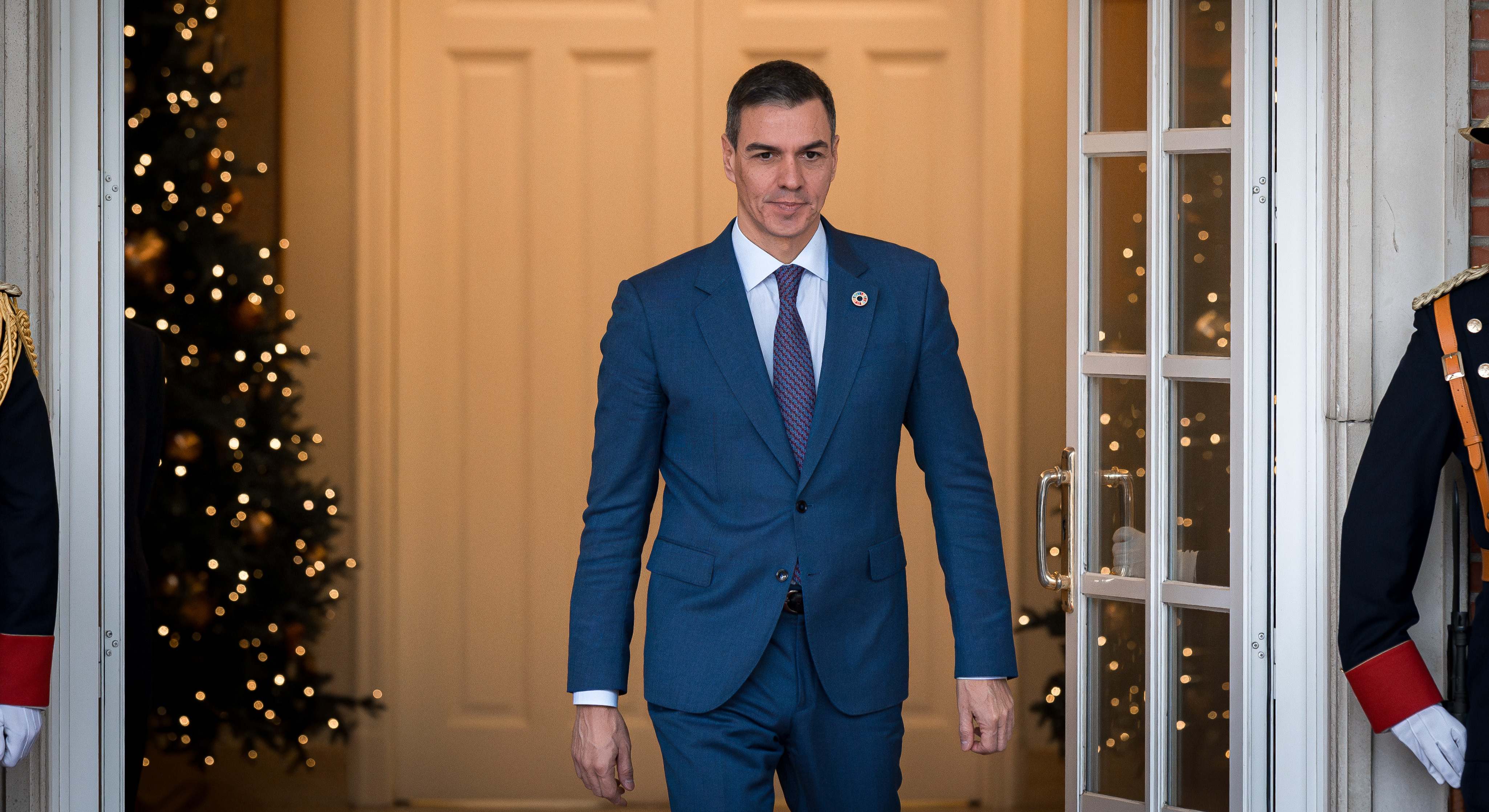 Pedro Sánchez, este miércoles en La Moncloa.