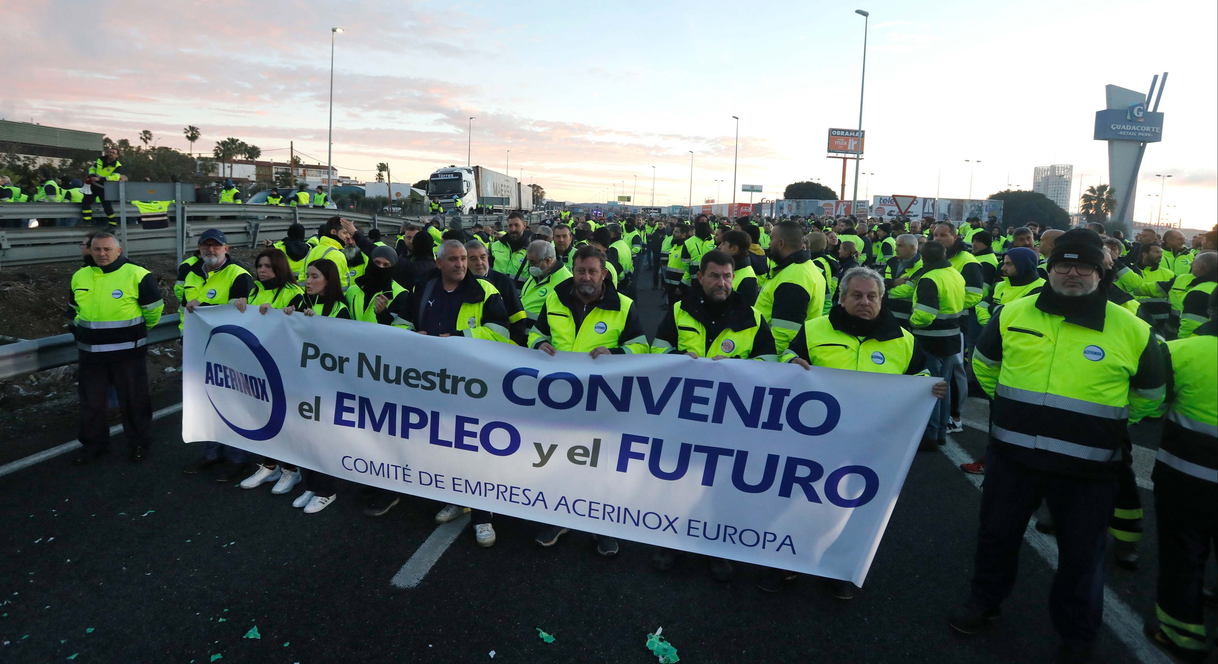 protesta trabajadores Acerinox