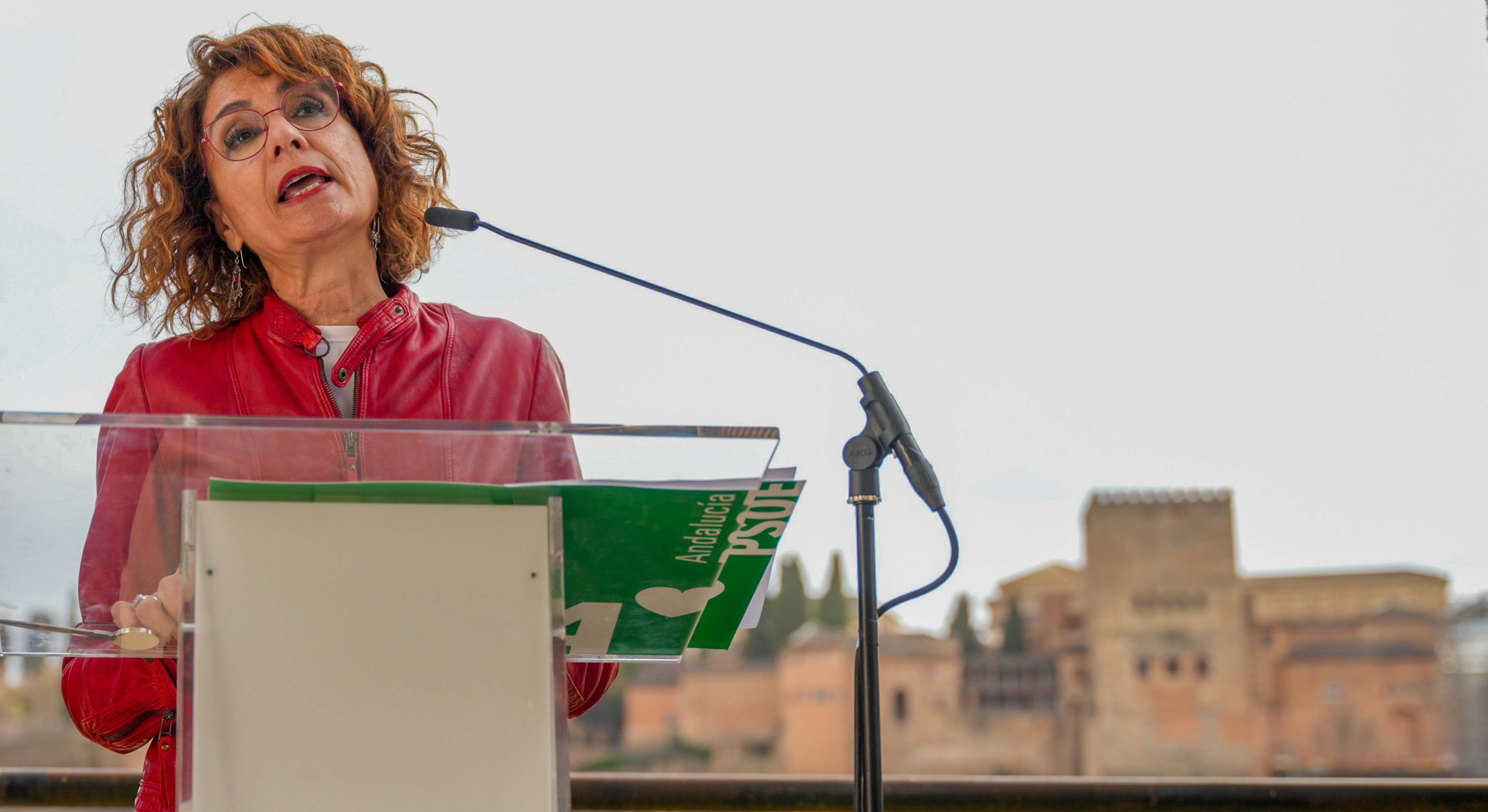 María Jesús Montero en un acto previo al Congreso en Granada.