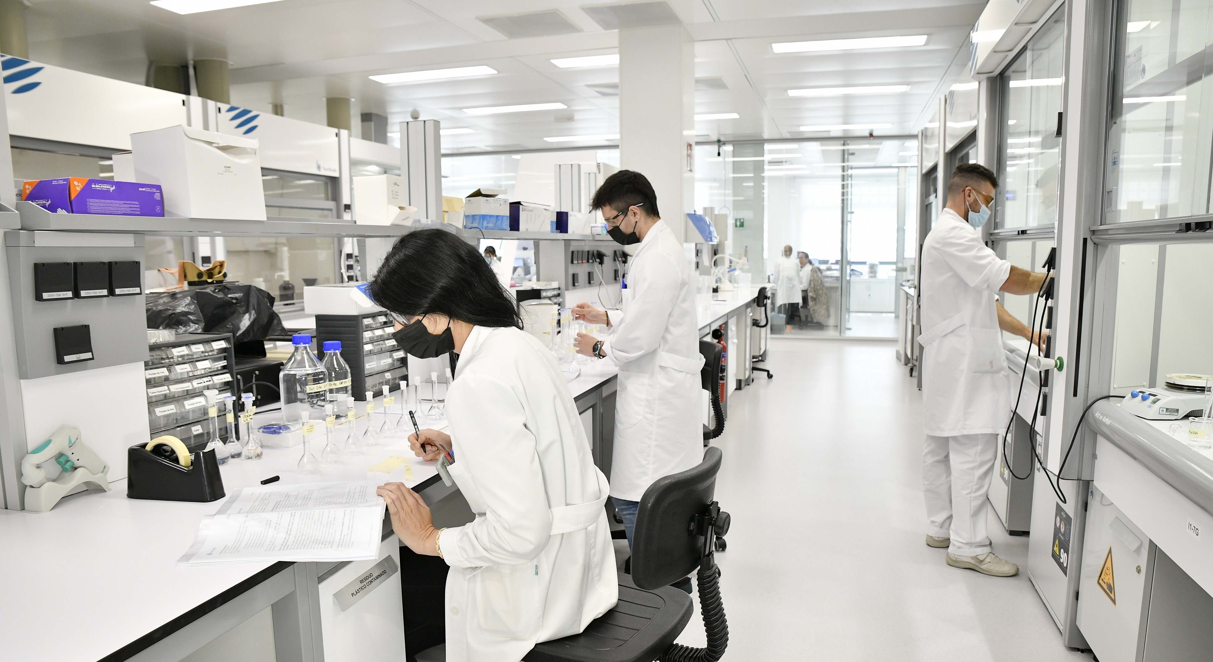 Laboratorio de Faes Farma en Leioa.
