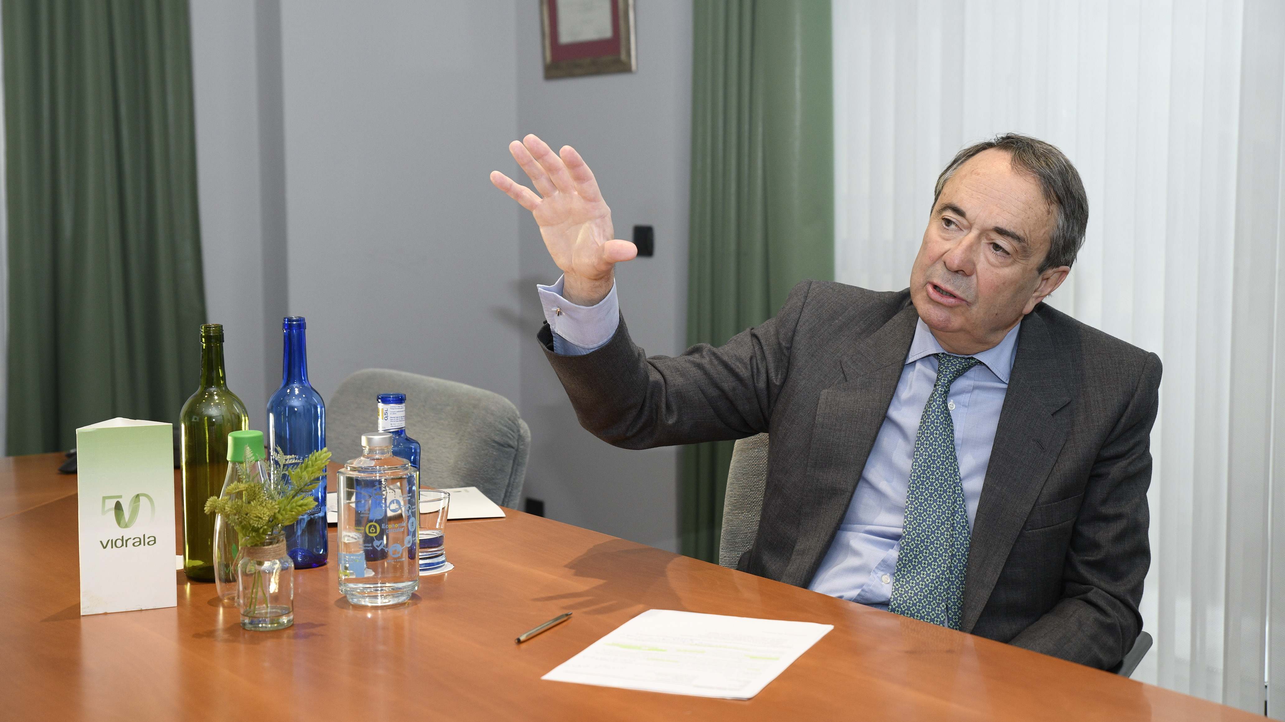 Carlos Delclaux, presidente de Vidrala. DOMI ALONSO