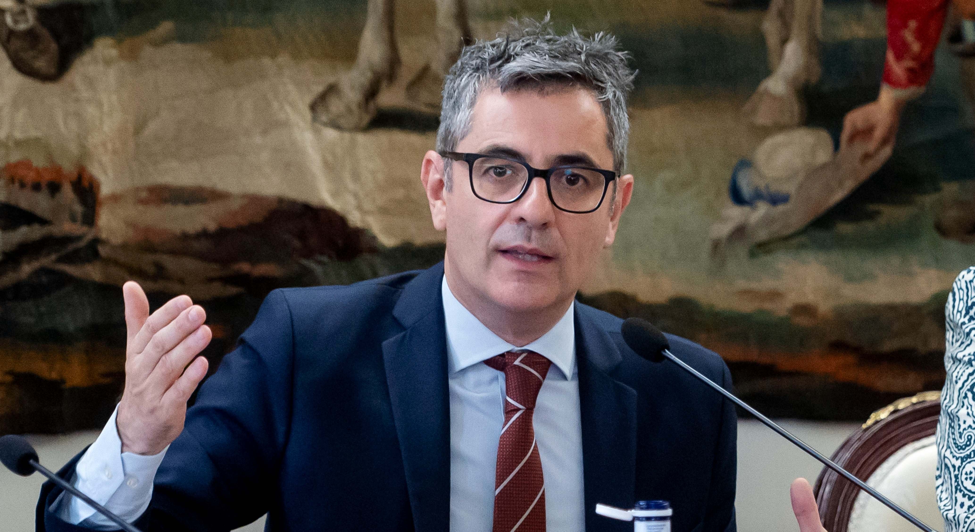 El ministro de Presidencia, Justicia y Relaciones con las Cortes del Gobierno de España, Félix Bolaños