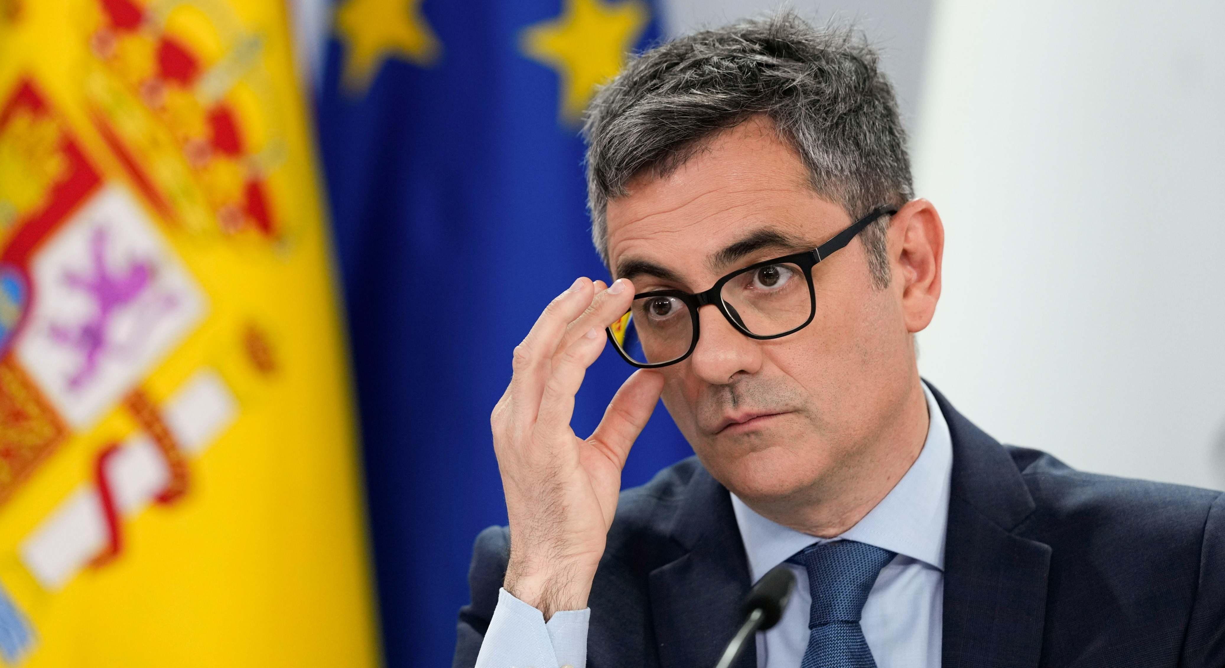 El ministro de la Presidencia, Justicia y Relaciones con las Cortes, Félix Bolaños