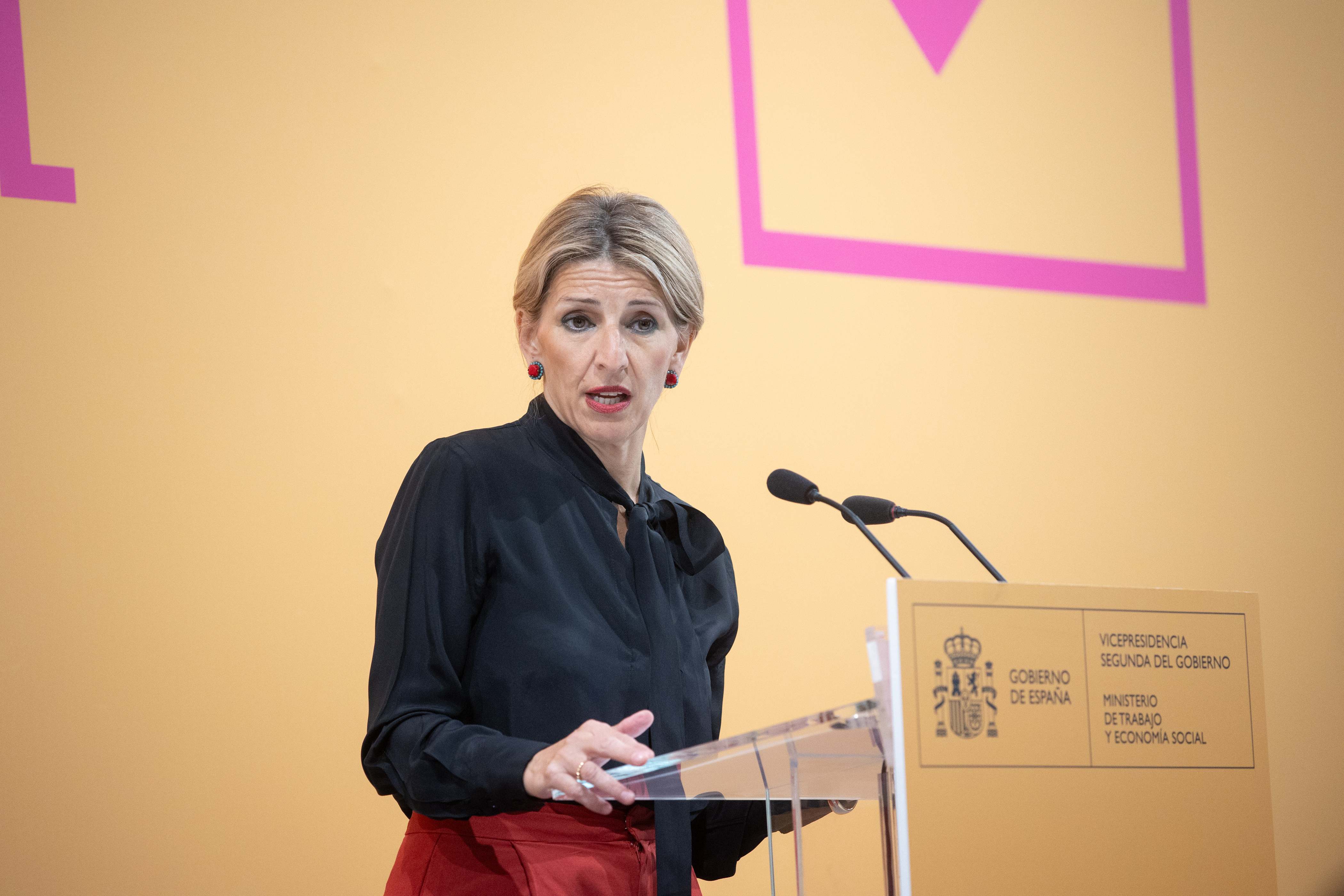 La ministra de Trabajo, Yolanda Díaz. EUROPA PRESS
