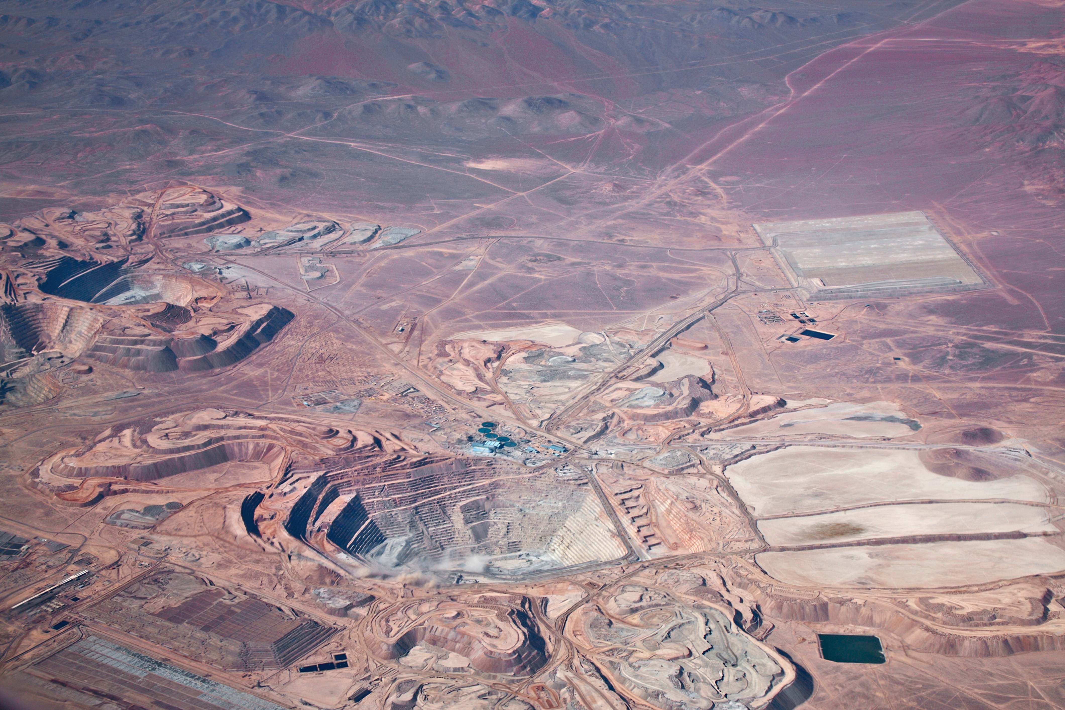 Una mina de cobre