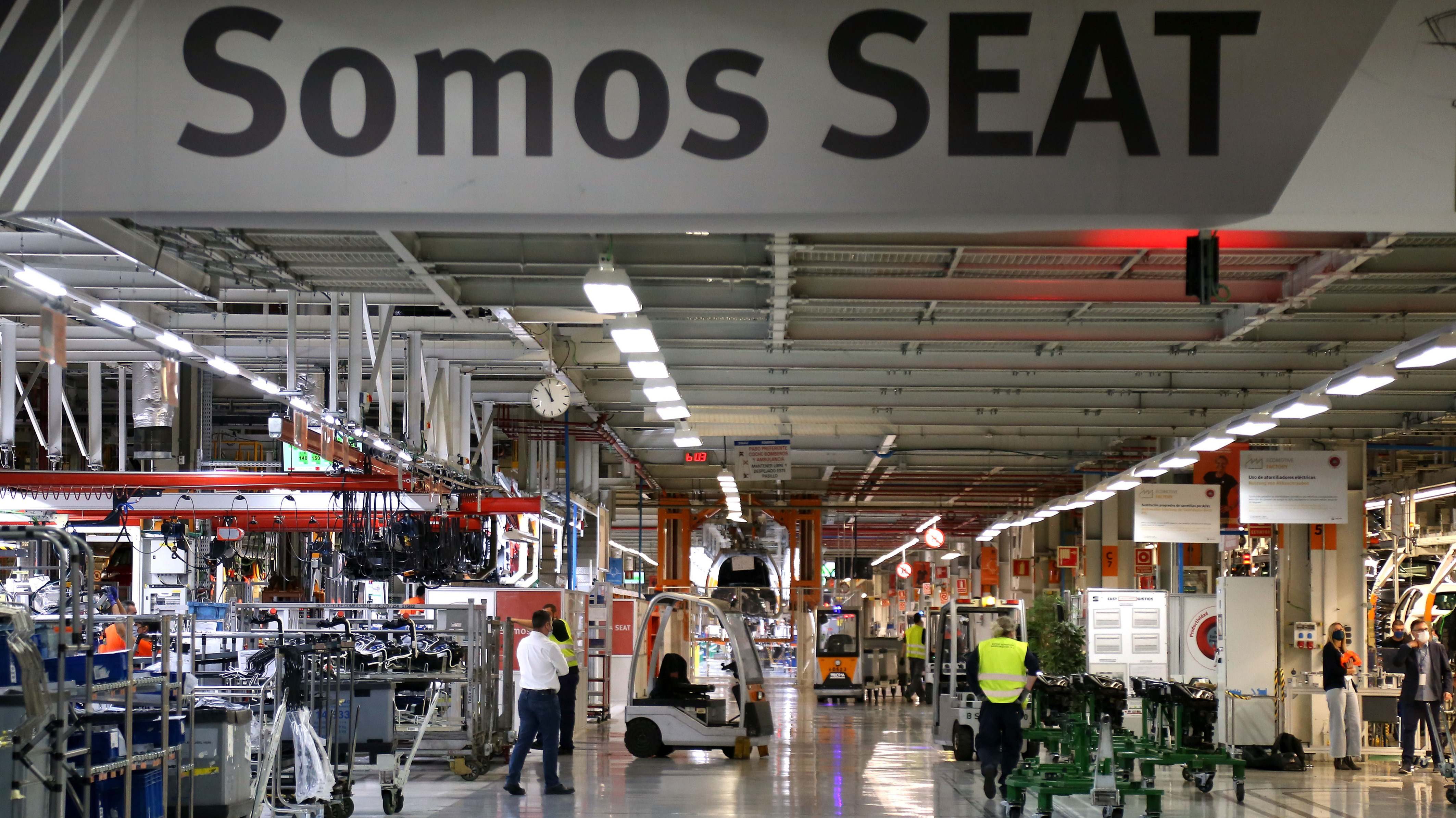Línea de montaje de Seat en Martorell