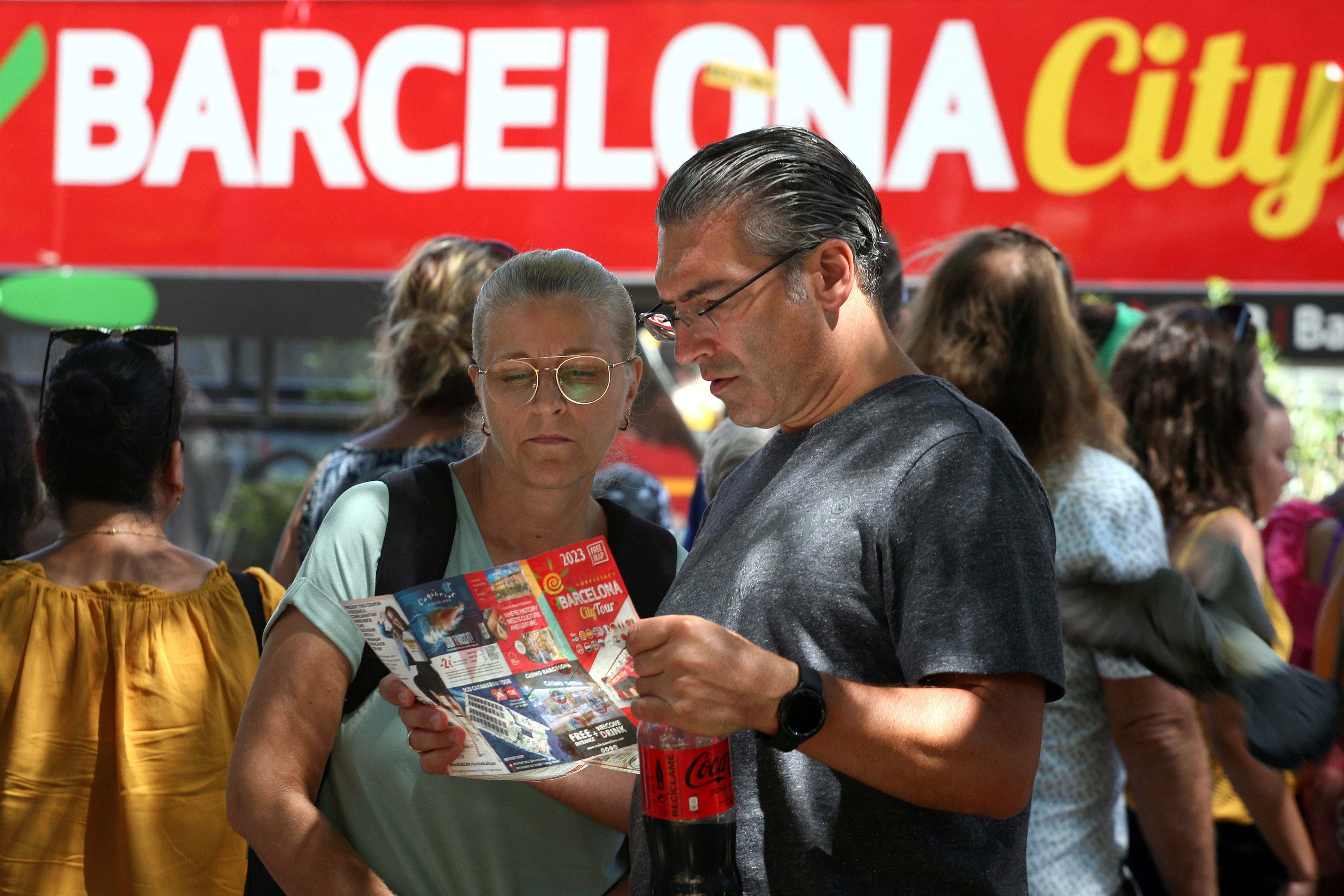 Turistas en Barcelona. EP