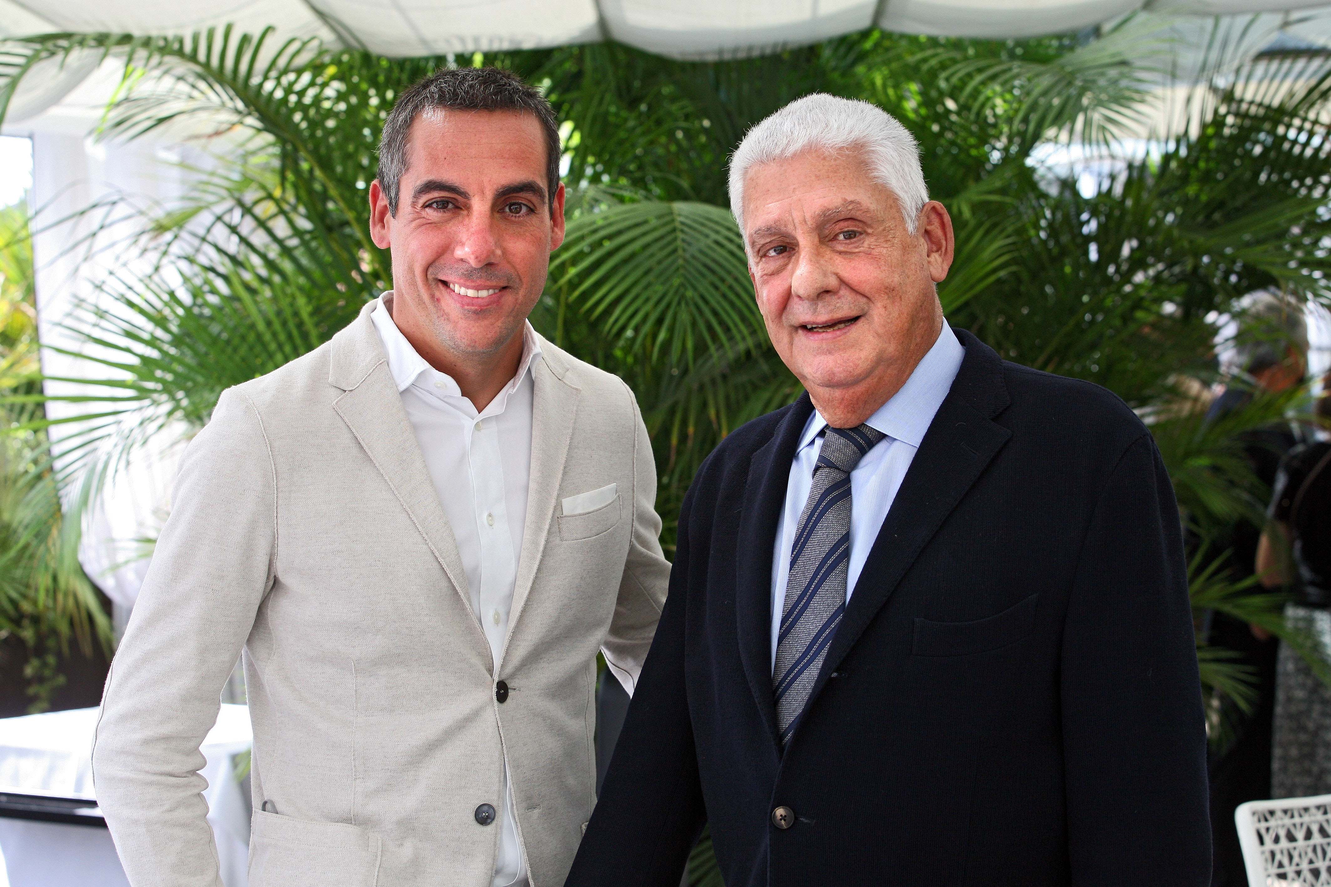 Joaquim Clos (i.) y Jordi Clos (d.), directivos y propietarios de Derby. EE