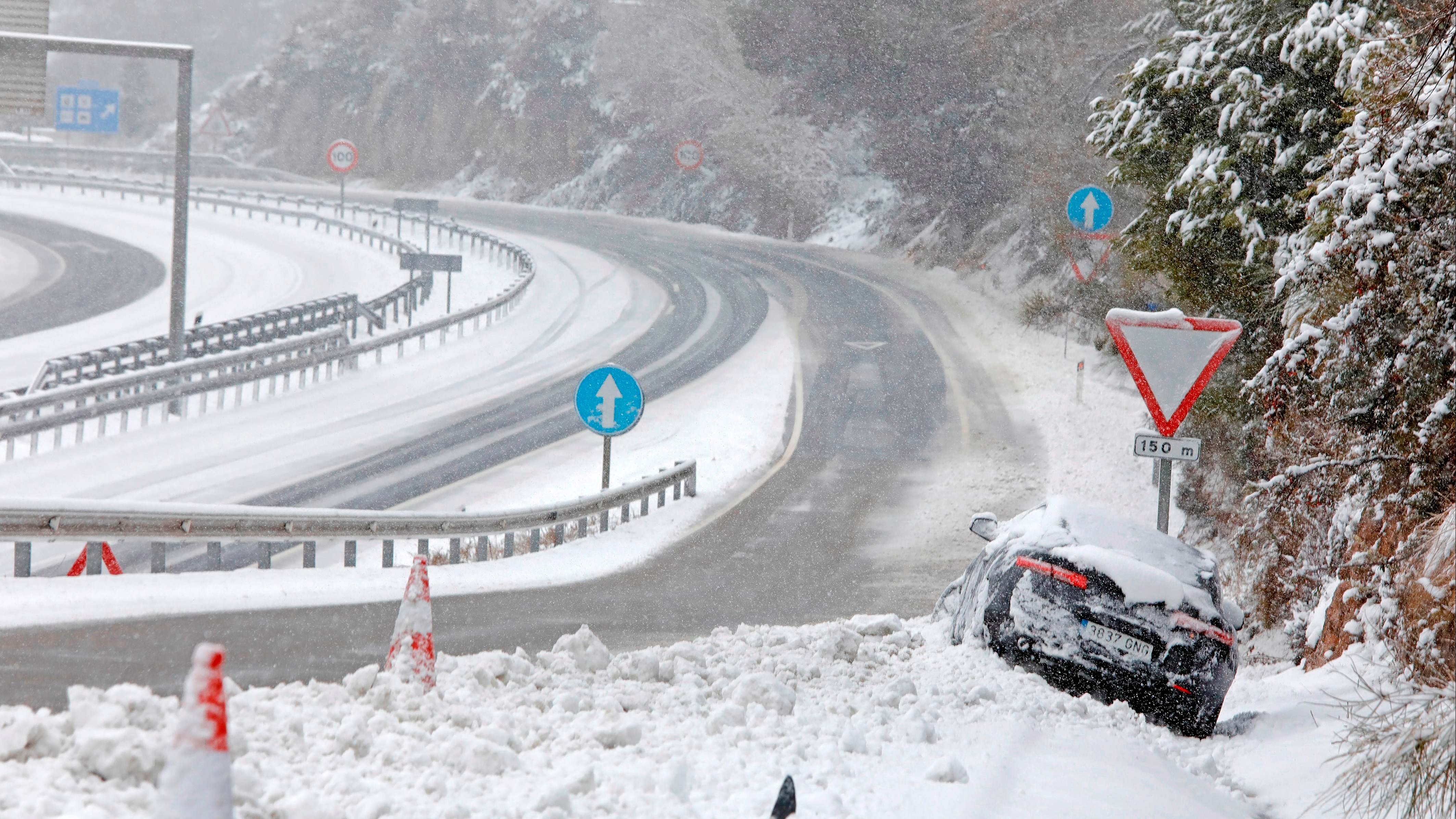 Nieve Coche Borrasca