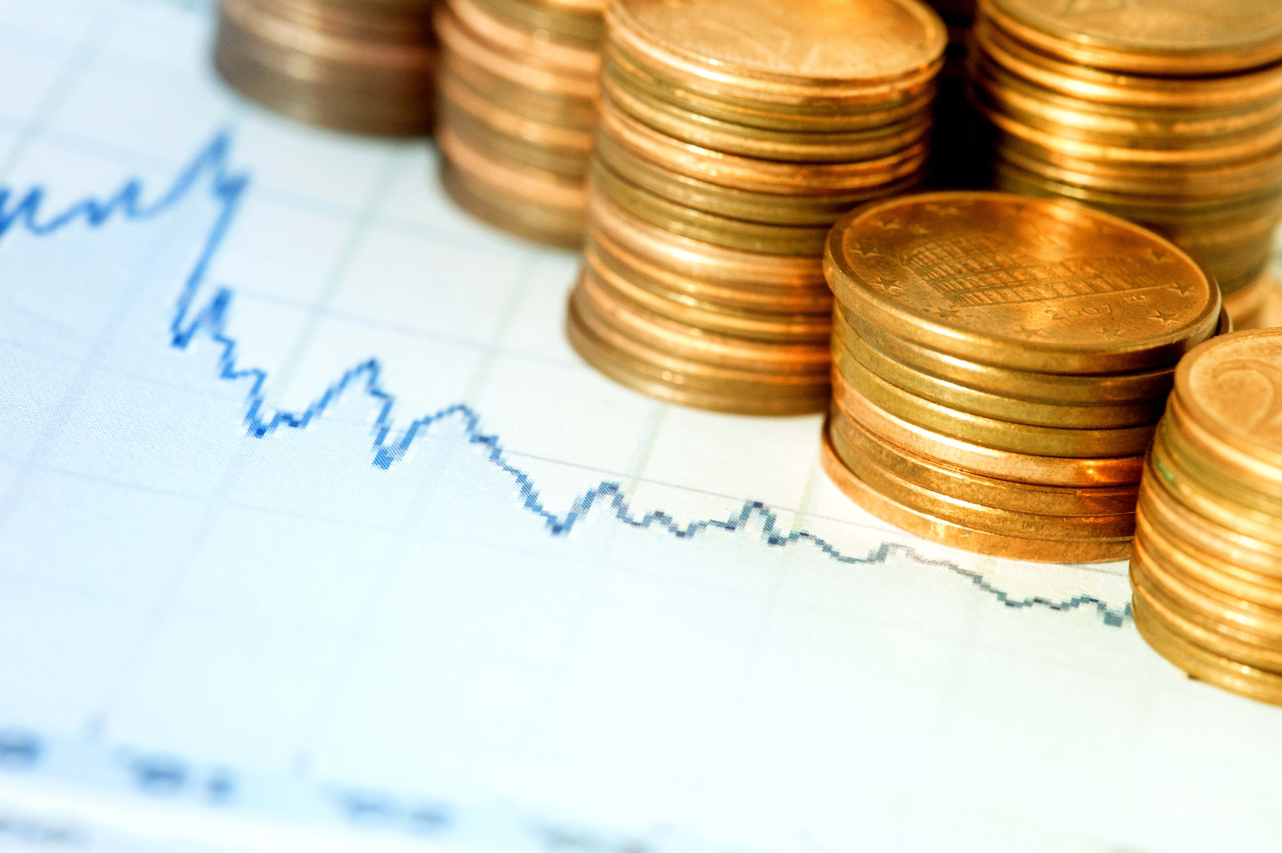 Monedas dentro de un gráfico
