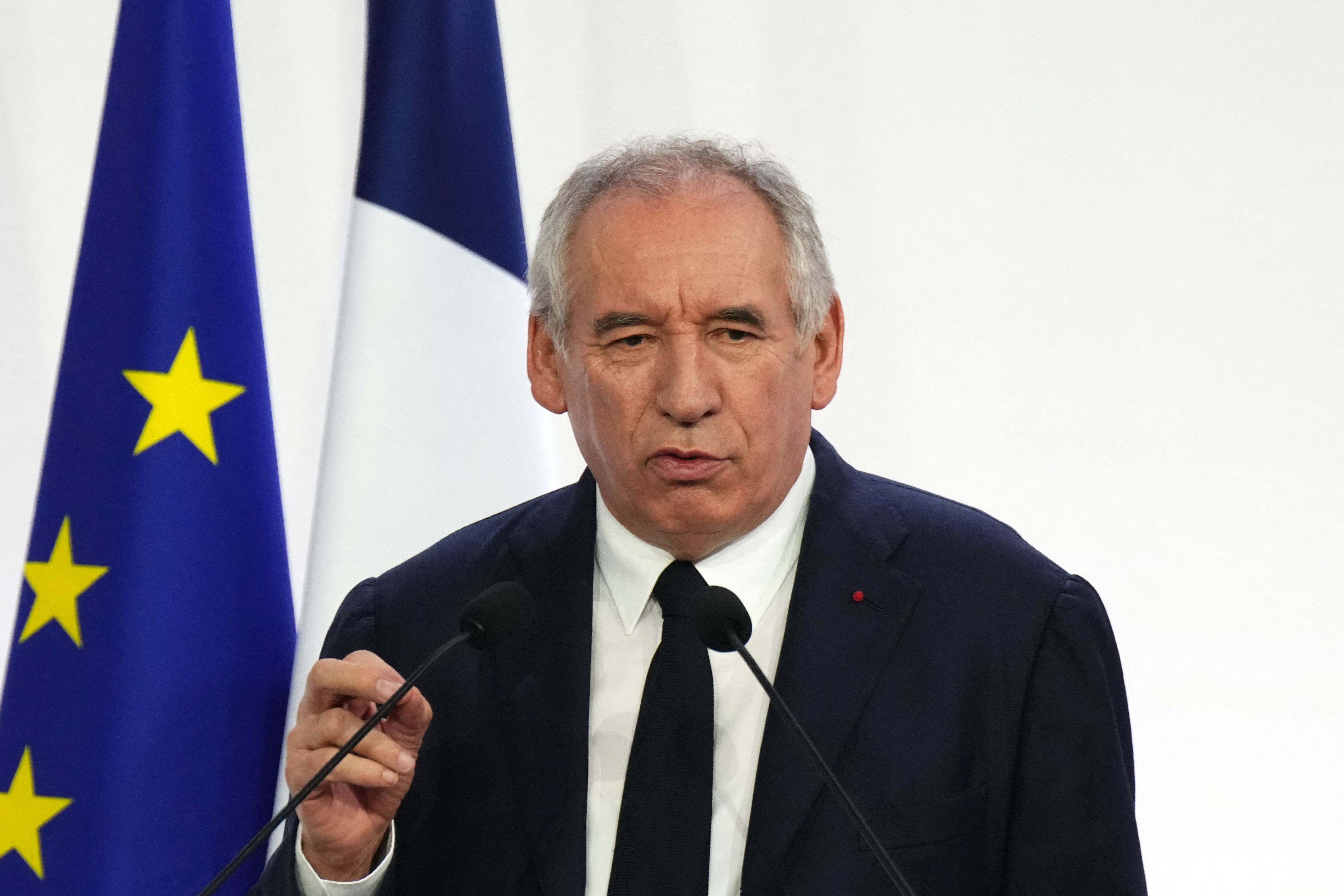 El primer ministro de Francia, François Bayrou