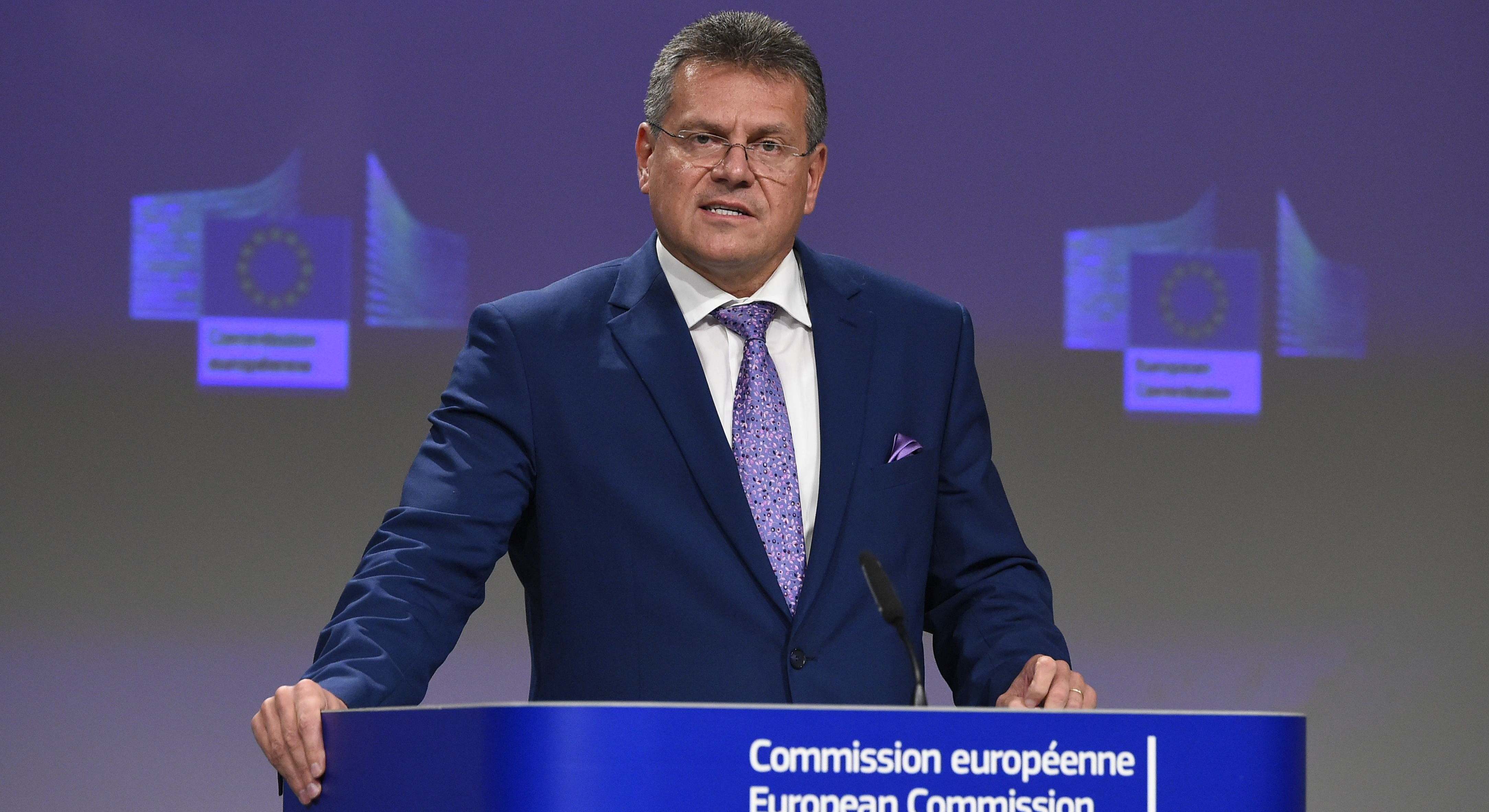 El comisario de Comercio y Seguridad Económica, Maros Sefcovic.
