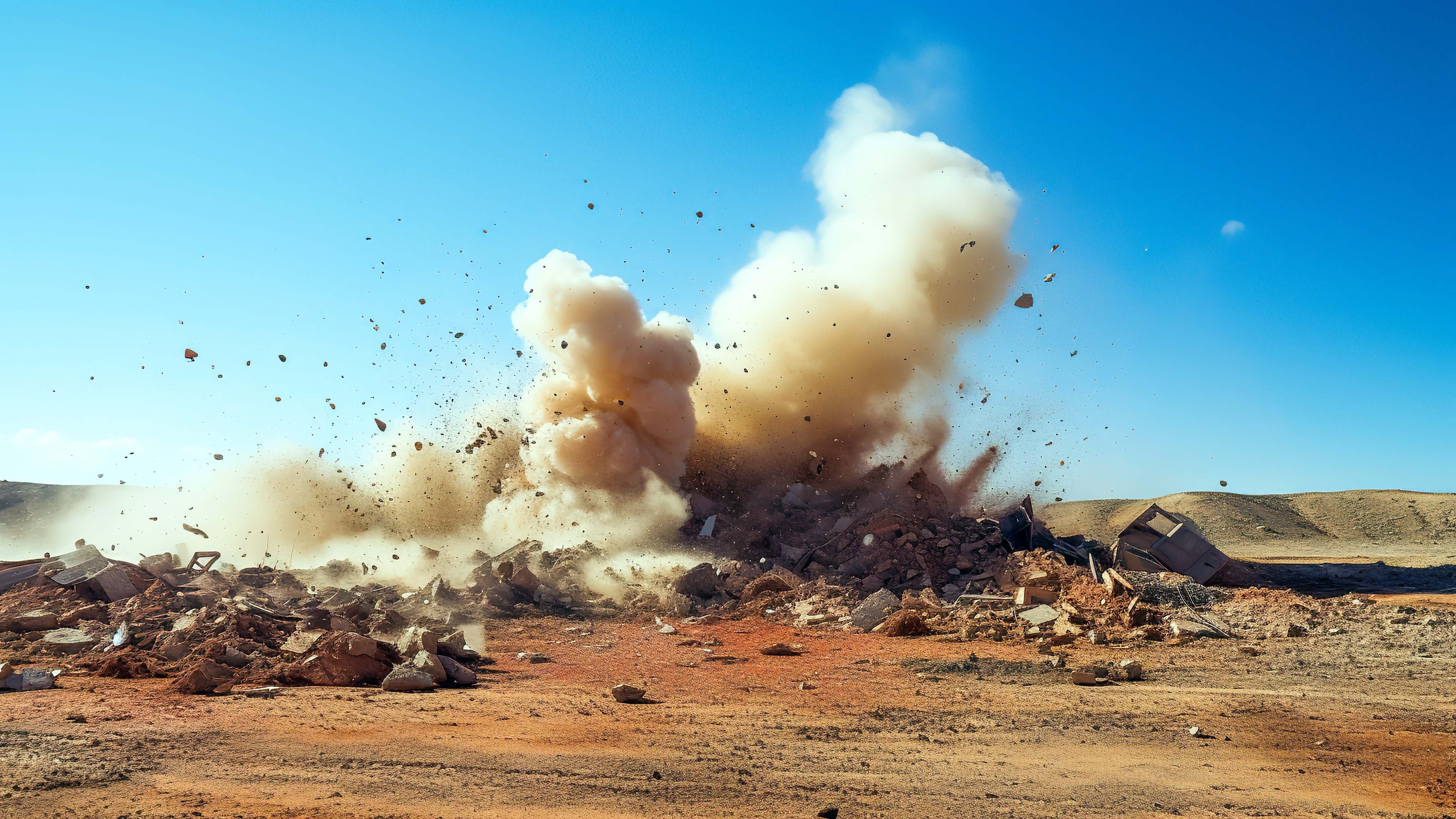 Explosión bomba fósforo blanco