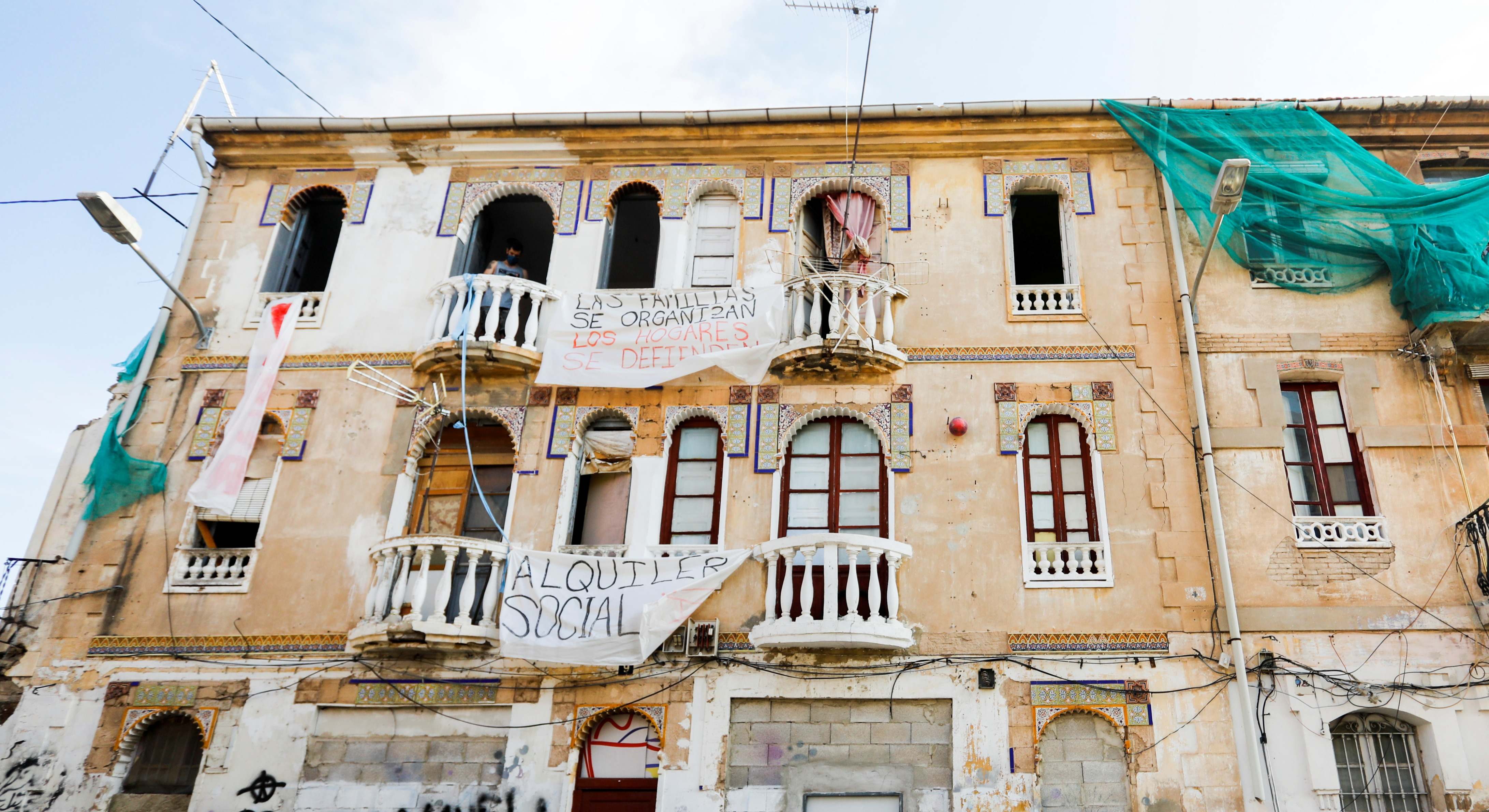 Vista de una vivienda 'okupada'