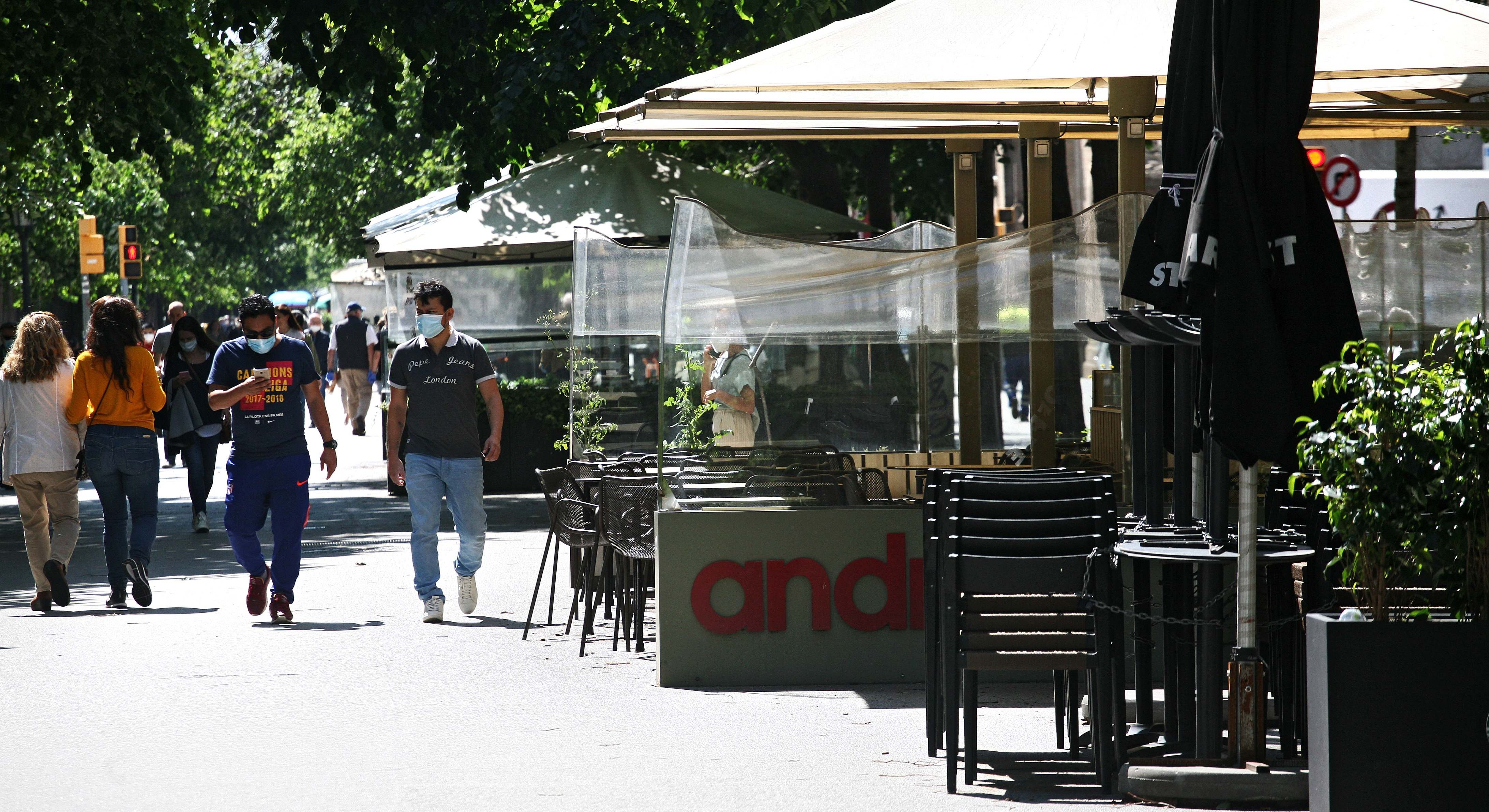 Terrazas de restaurantes cerradas durante el estado de alarma