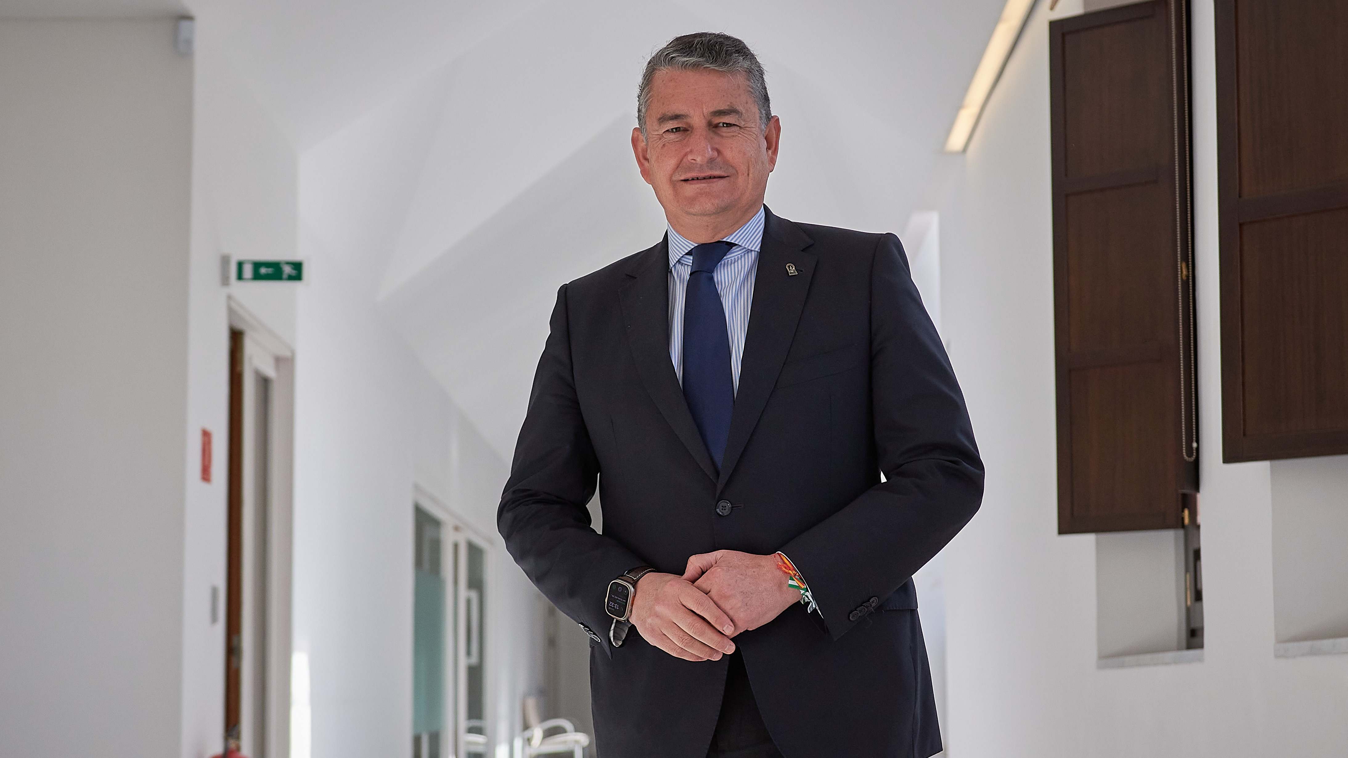 Antonio Sanz, Consejero de Presidencia, Interior, Diálogo Social y Simplificación Administrativa de la Junta de Andalucía. Salva López