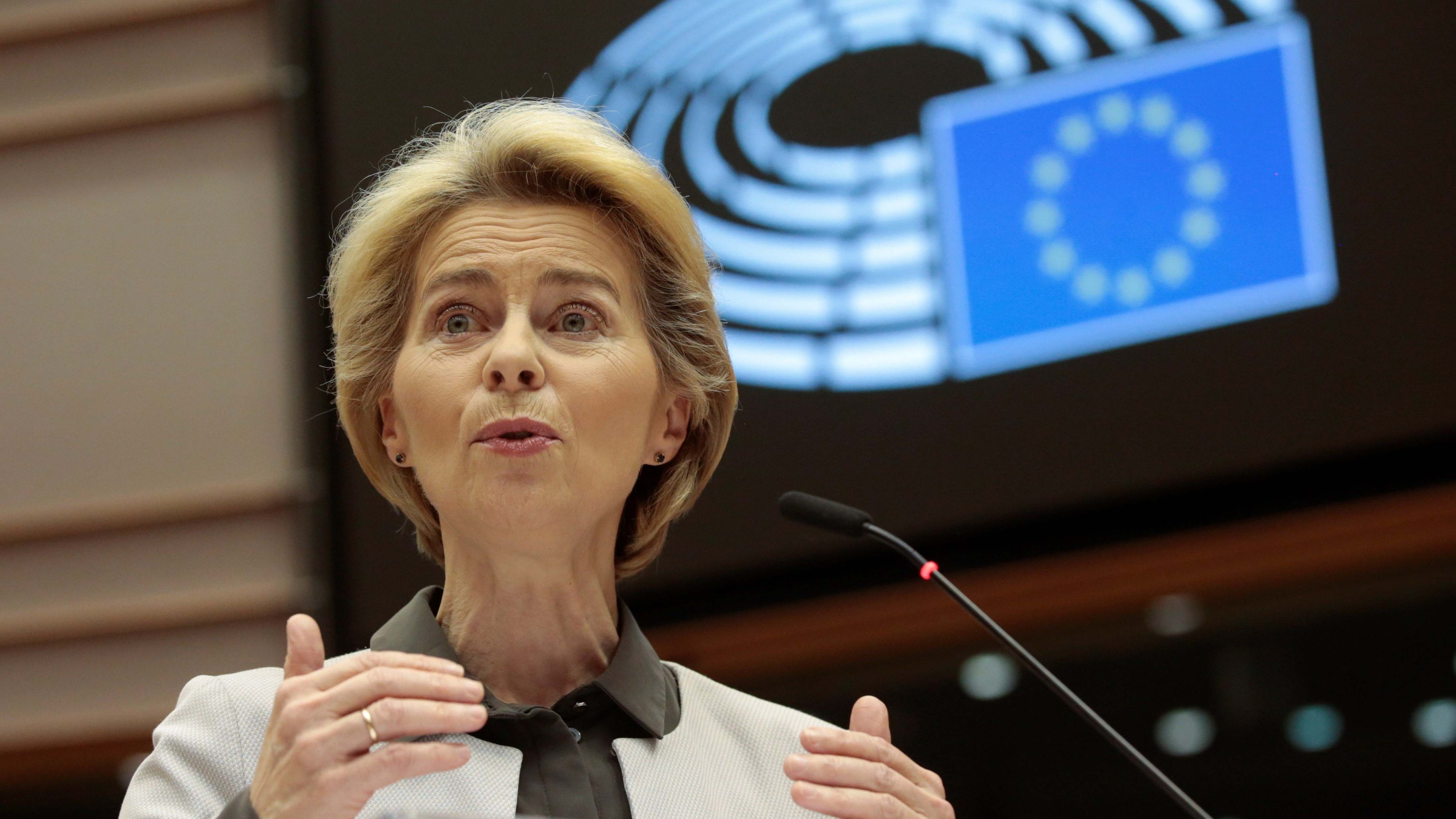 La presidenta de la Comisión Europea, Ursula von der Leyen