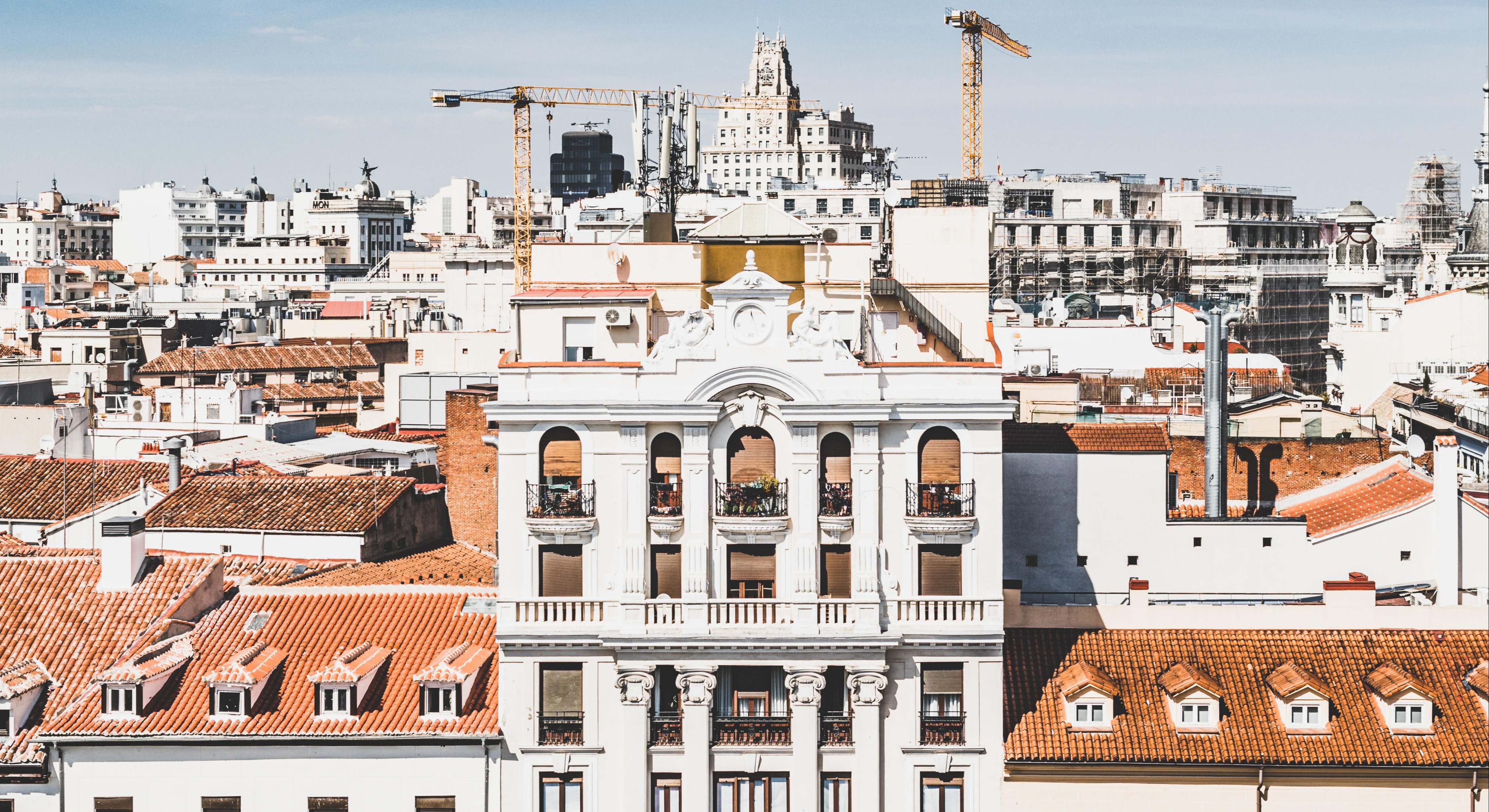 Vista de viviendas en Madrid