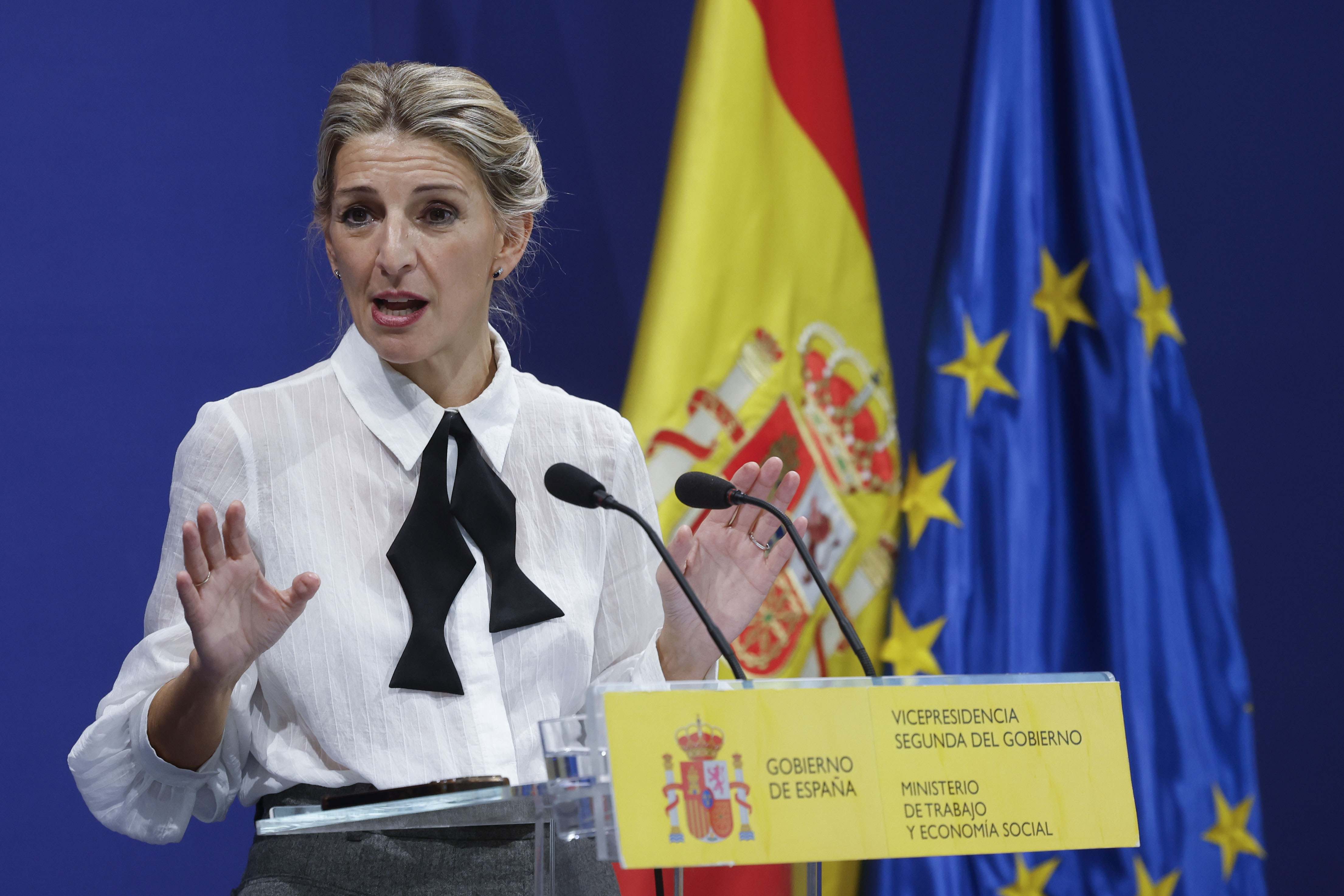 La vicepresidenta segunda y ministra de Trabajo, Yolanda Díaz