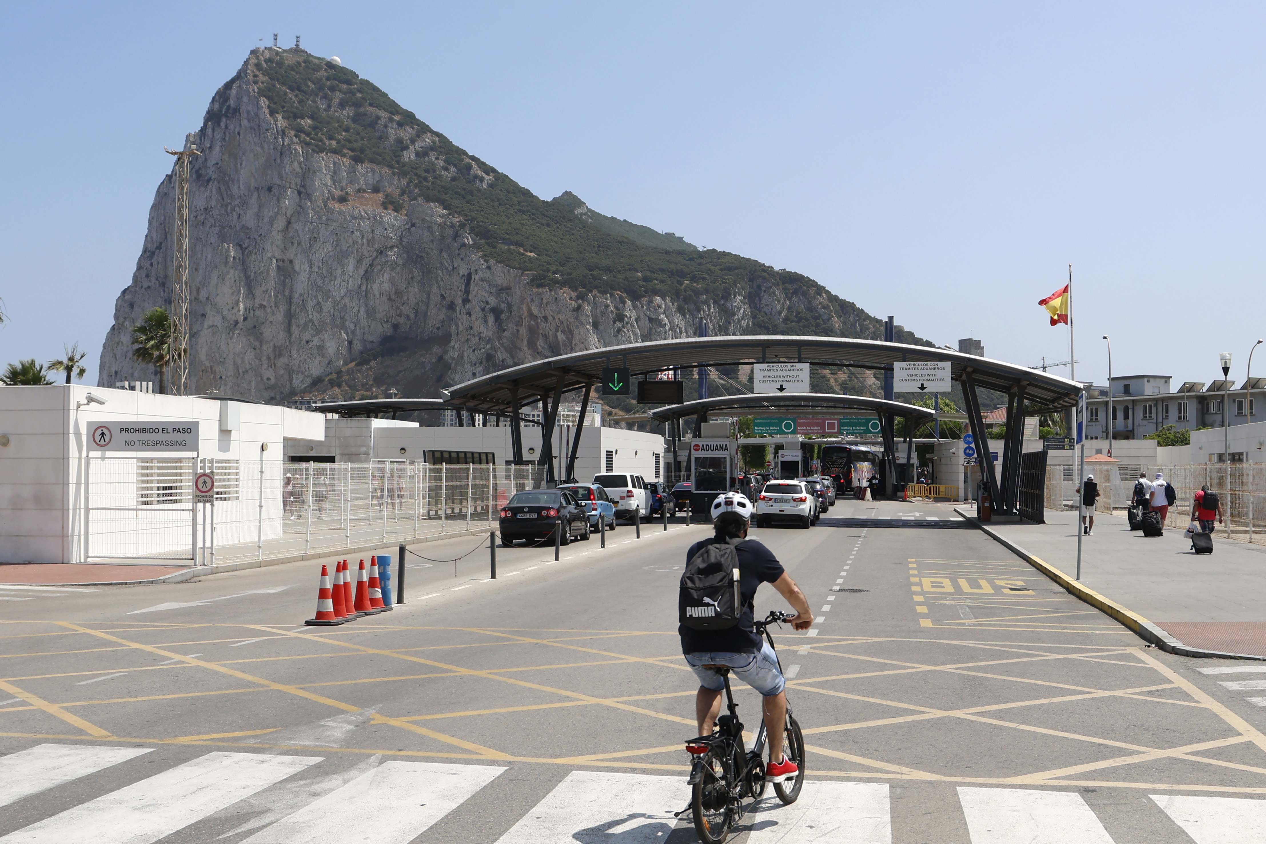 Vista del Peñón de Gibraltar.