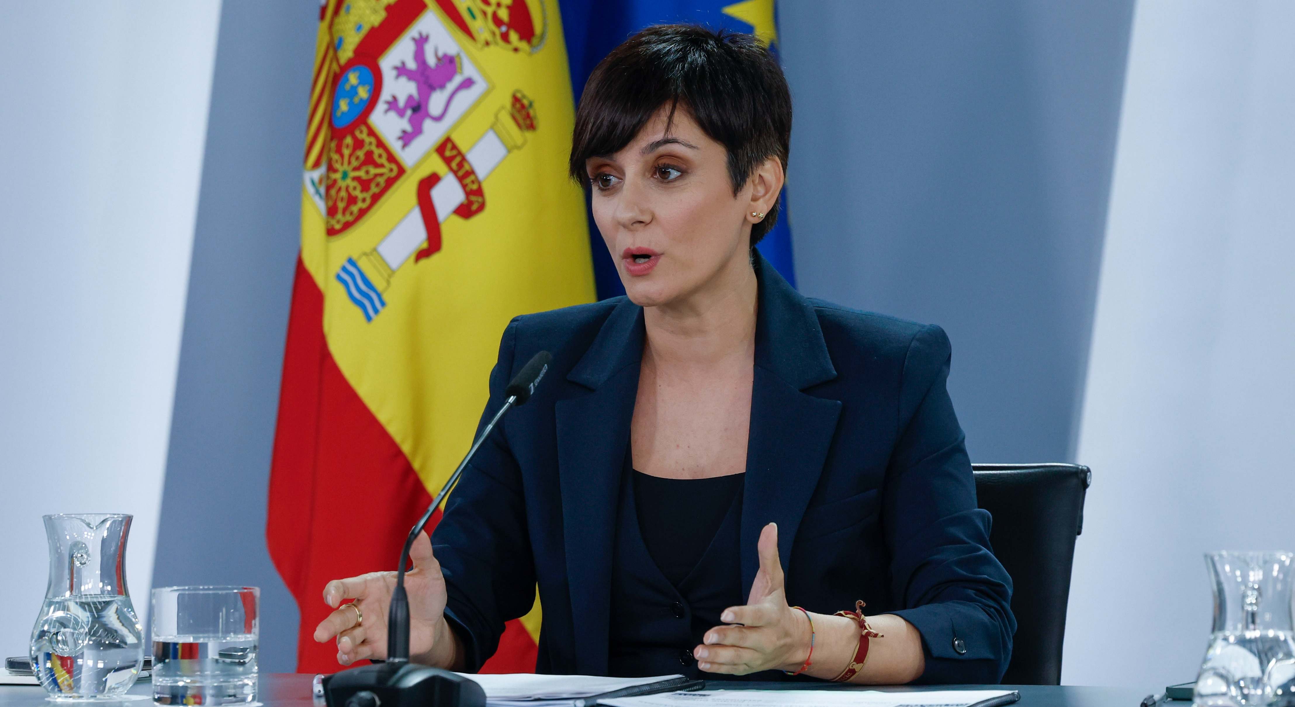 La ministra de Vivienda, Isabel Rodríguez, durante la rueda de prensa posterior al Consejo de Ministros