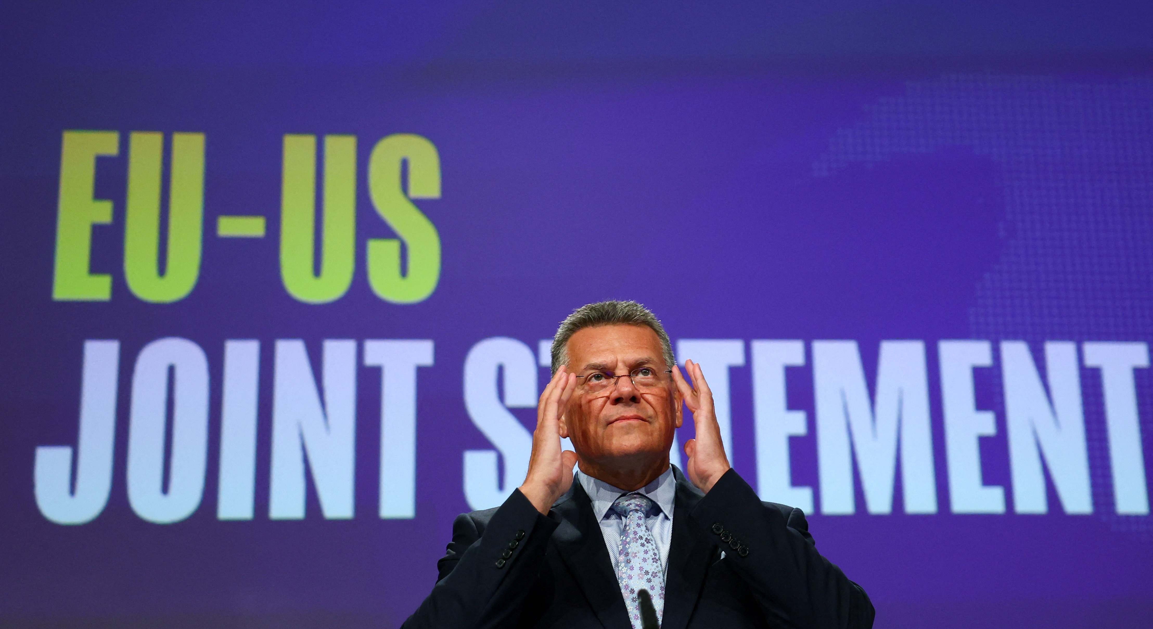 El comisario de Comercio y Seguridad Económica, Maro Sefcovic . 