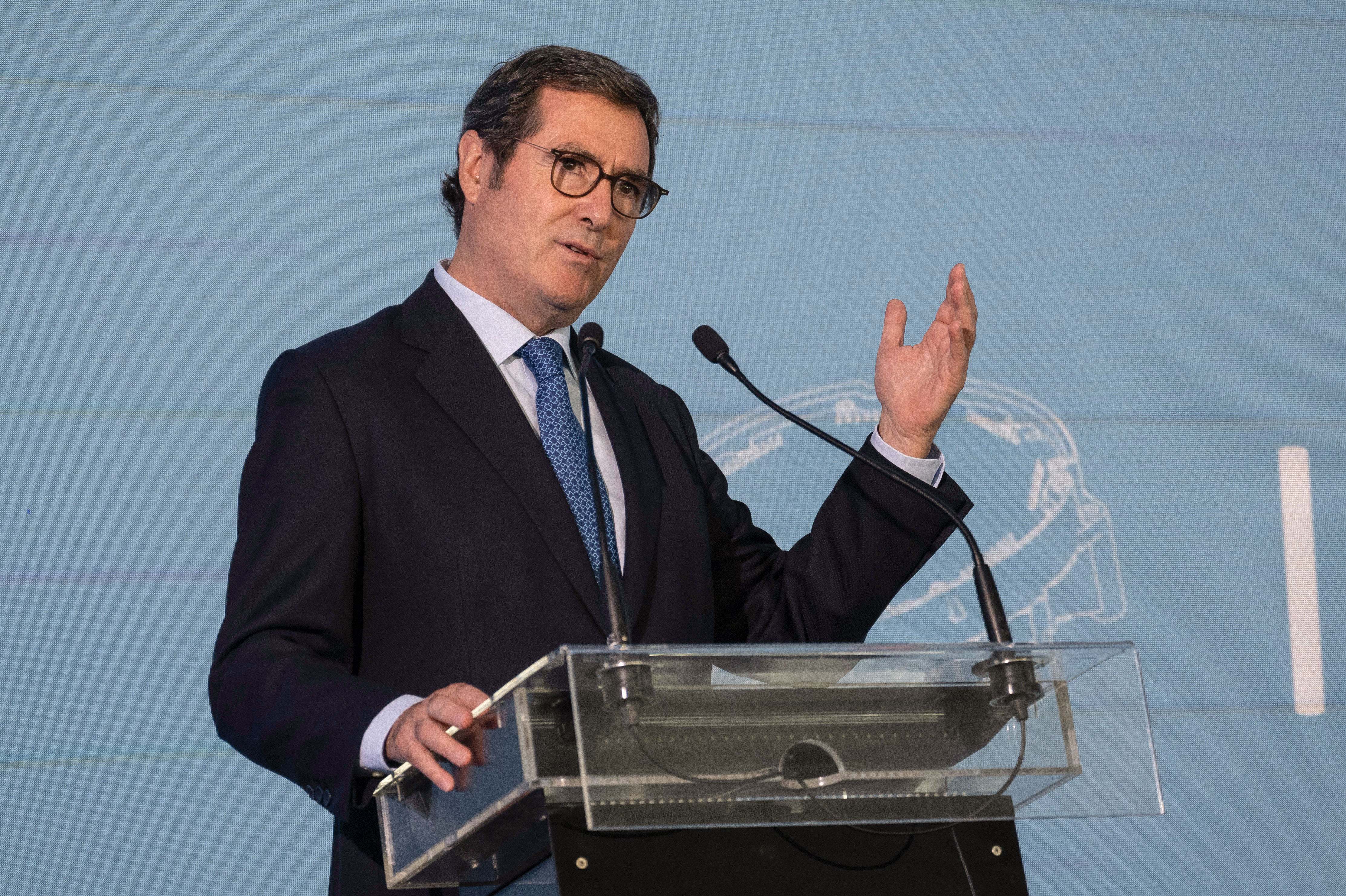 El presidente de la CEOE, Antonio Garamendi