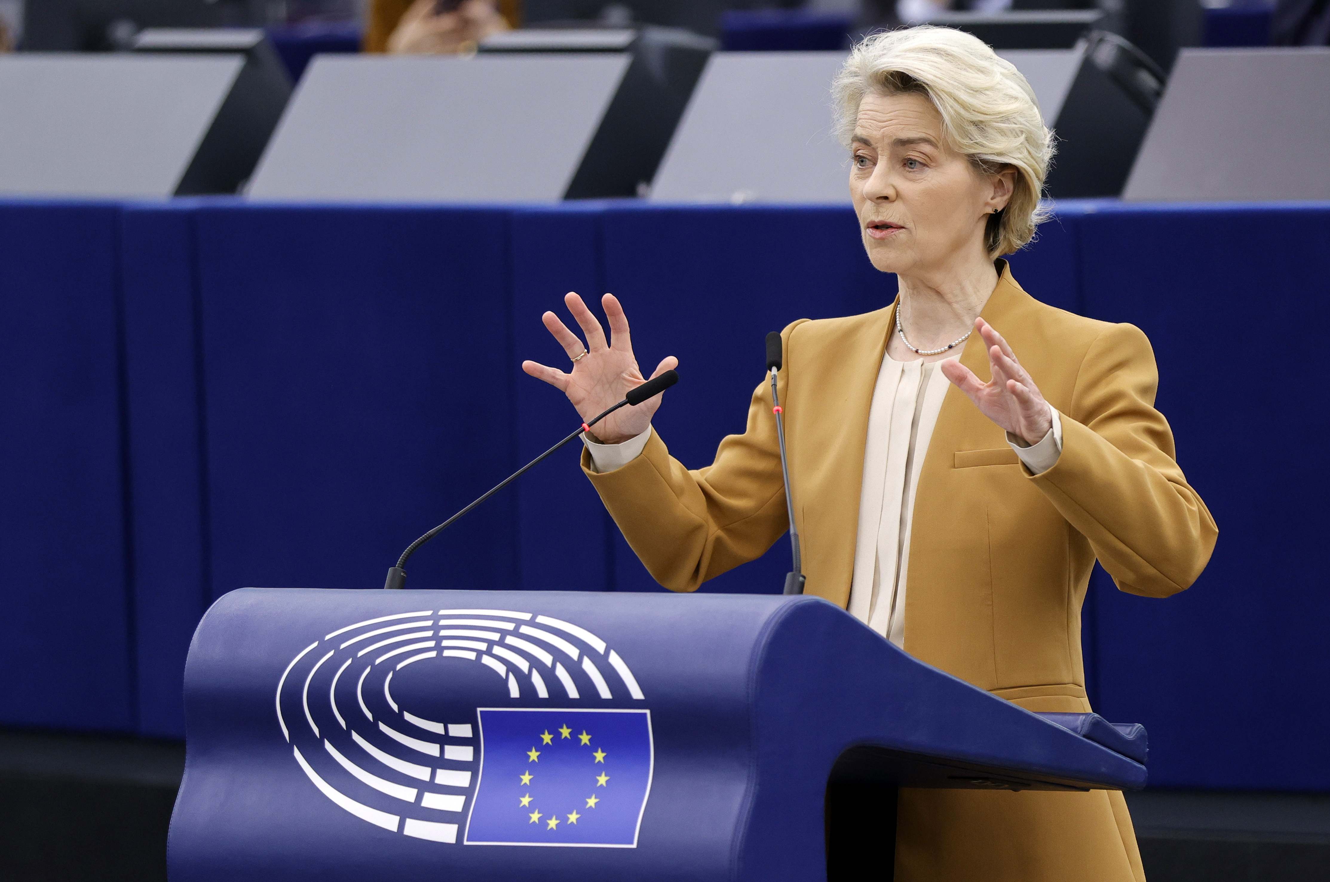 La presidenta de la Comisión Europea, Ursula von der Leyen.