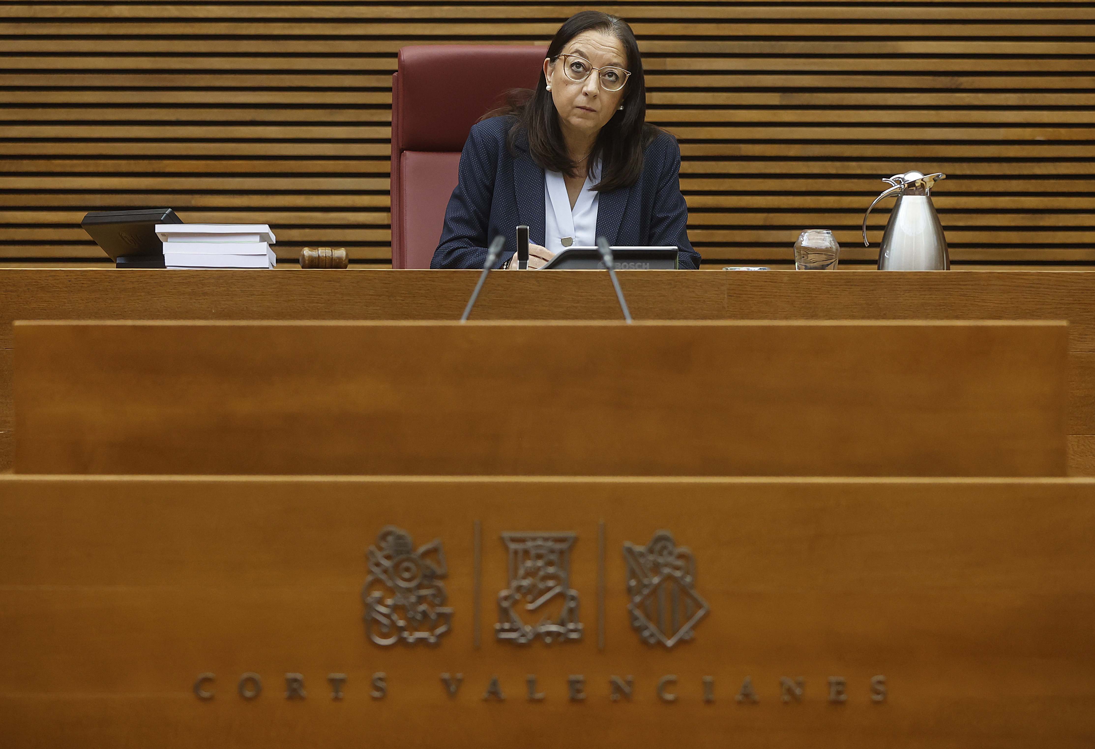Llanos Massó, presidenta de las Cortes Valencianas. Foto: EP.