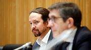 Iglesias revienta la Comisión de la Reconstrucción acusando a Vox de golpistas, al lado de un Patxi López acomplejado