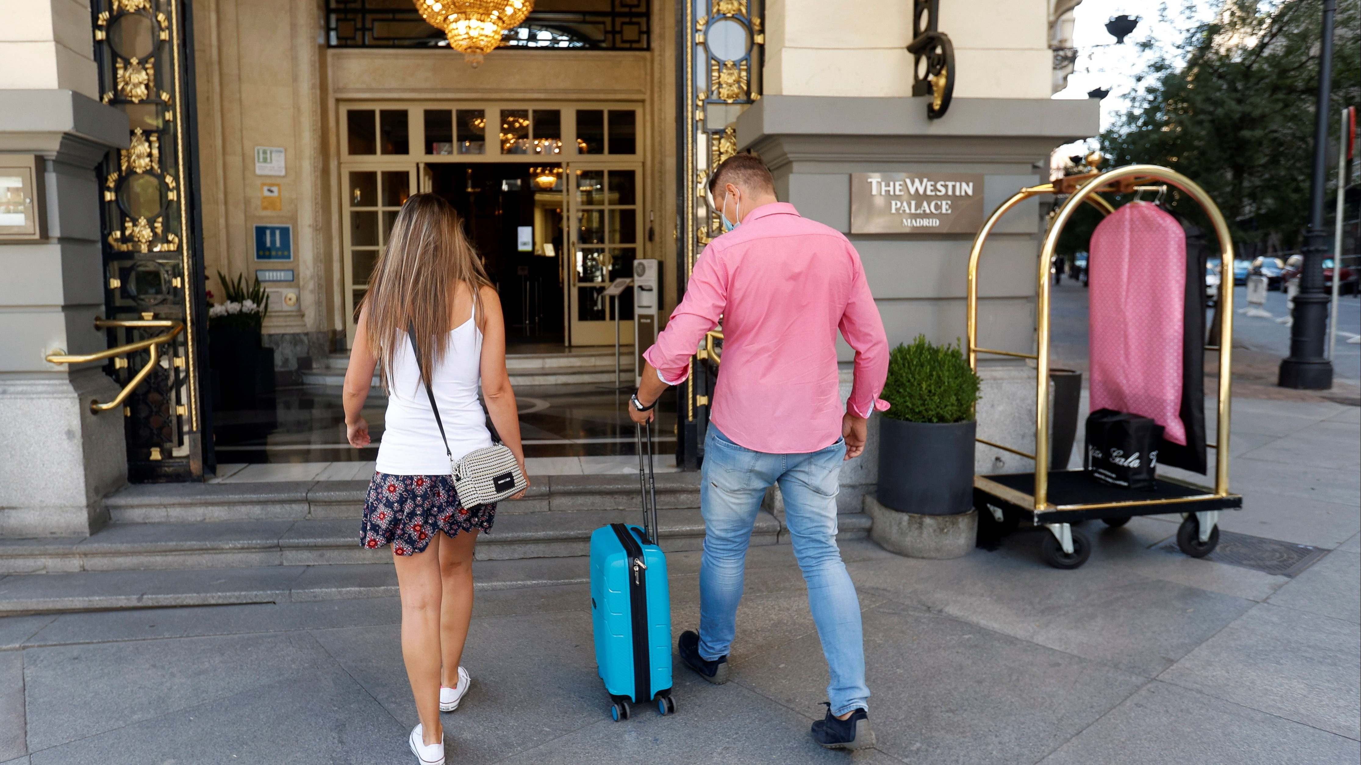 Entrada del hotel Westin Palace de Madrid