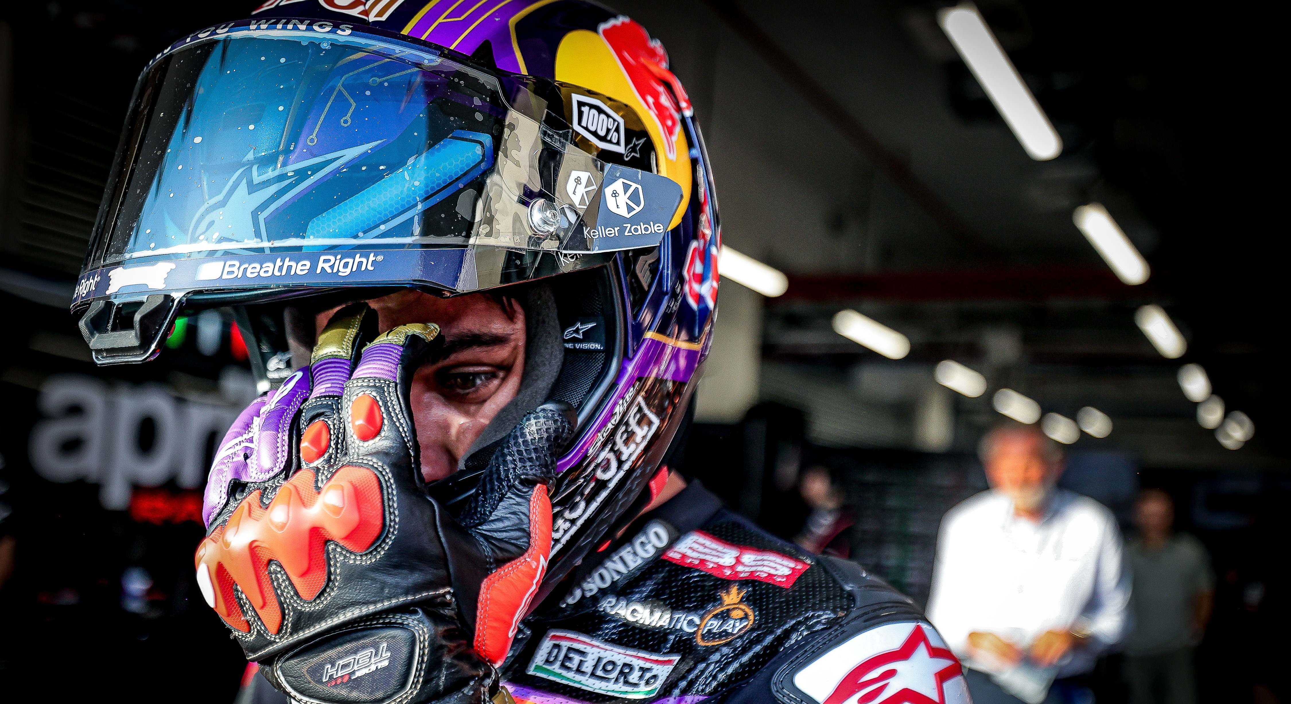 Jorge Martin, piloto de Aprilia, en el GP de Qatar de MotoGP 2025
