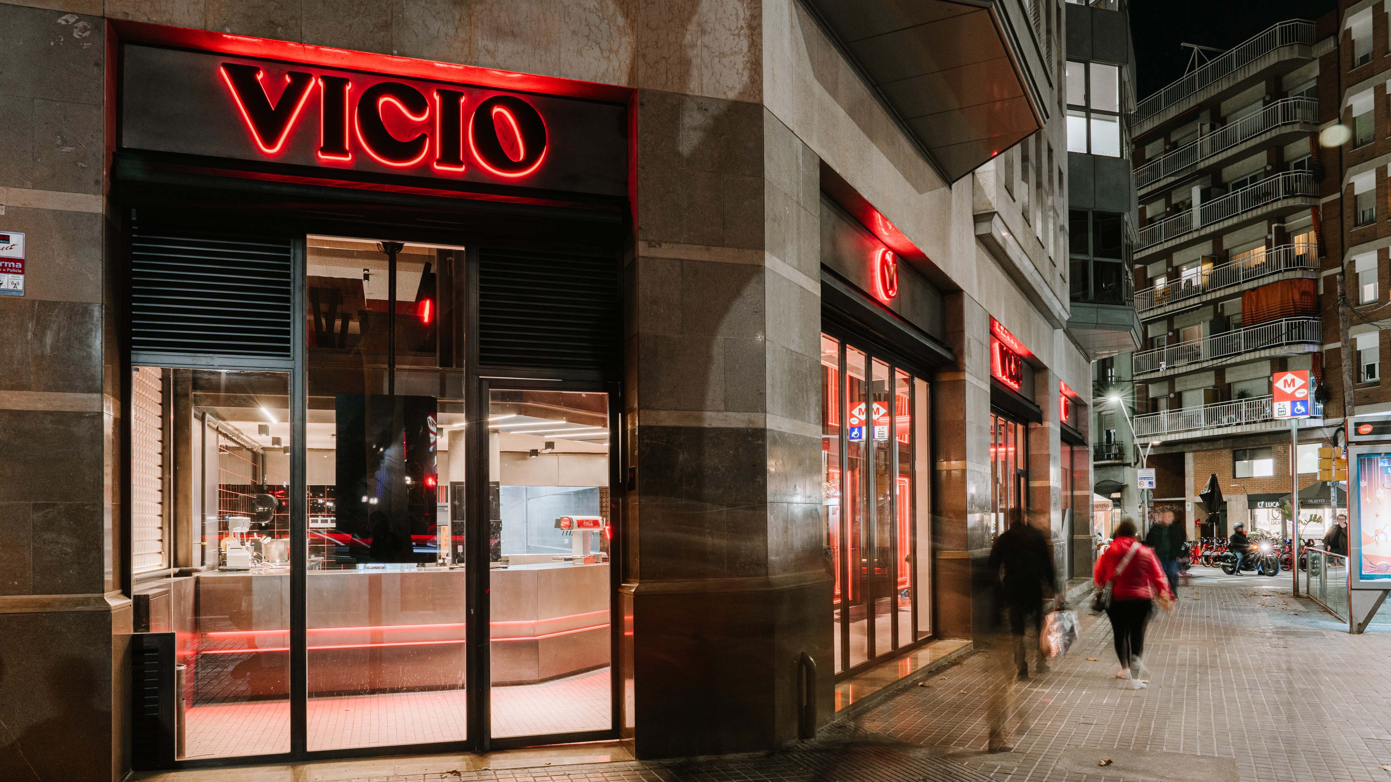 Nuevo restaurante físico de Vicio en el centro de Barcelona.