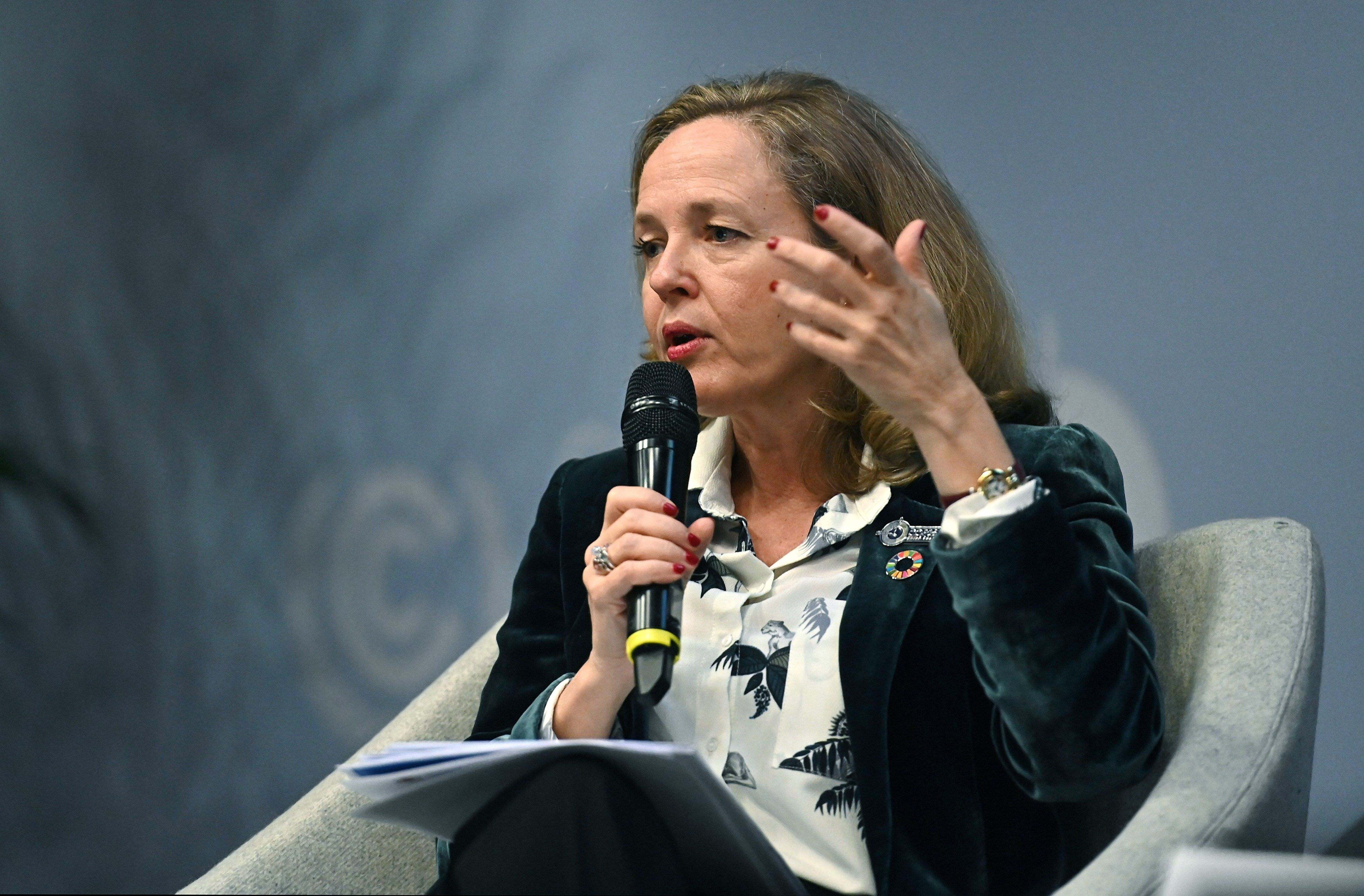 La presidenta del Banco Europeo de Inversiones, Nadia Calviño